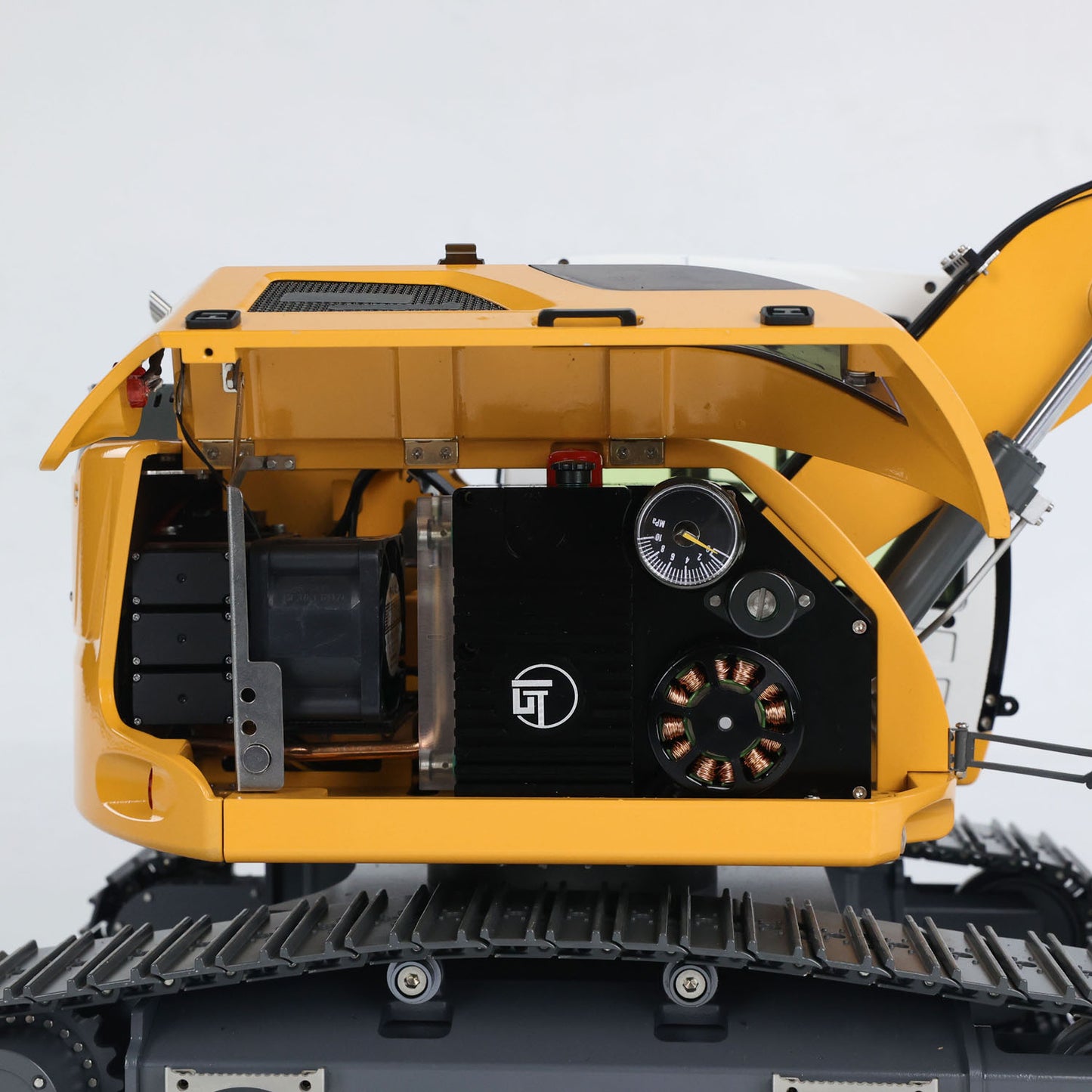 US STOCK 1/14 RC Hydraulic Excavator R920 JDM-208 Metal Remote Control Digger Model Sound