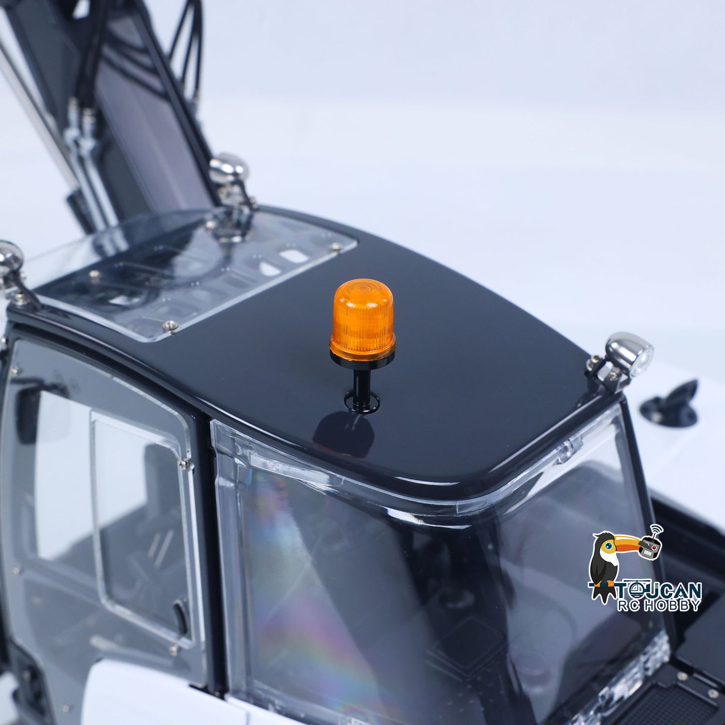 Metal LESU 1/14 RC Hydraulic Excavator MC15 CNC Shell 4 Arms Remote Control Digger 9CH Valves Dual Pumps Quick Released Coupler