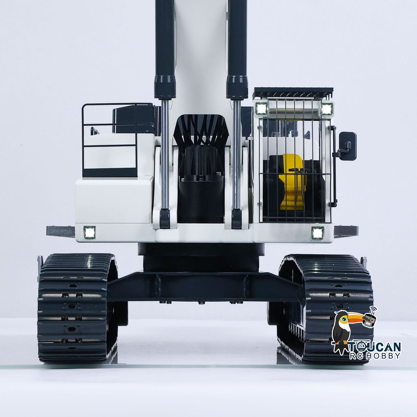 TOUCAN 1/12 Metal Hydraulic Remote Control Excavator LR976 6CH Valves RC Digger RTR Model Dual Pump Brushless Motor Light Sound System