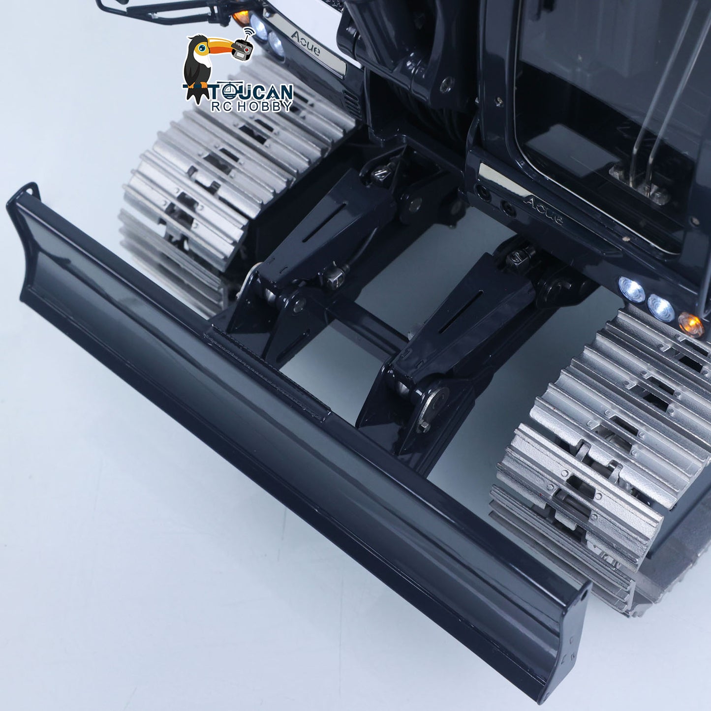 Metal LESU 1/14 RC Hydraulic Excavator MC15 CNC Shell 4 Arms Remote Control Digger 9CH Valves Dual Pumps Quick Released Coupler