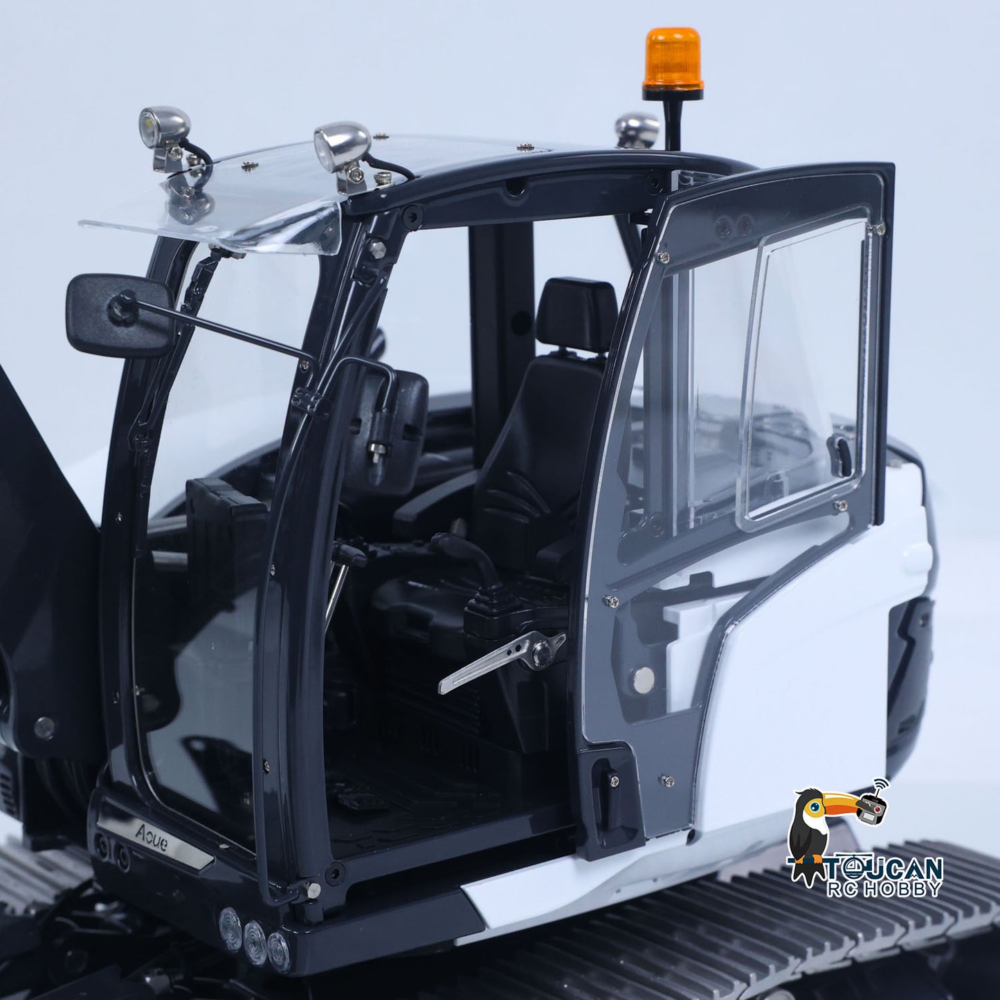 In Stock LESU 1/14 Metal RC Hydraulic Excavator MC15 4Arms Remote Control Digger 15MC 9 Valves Dual Pumps Light Sound PL18EV Lite