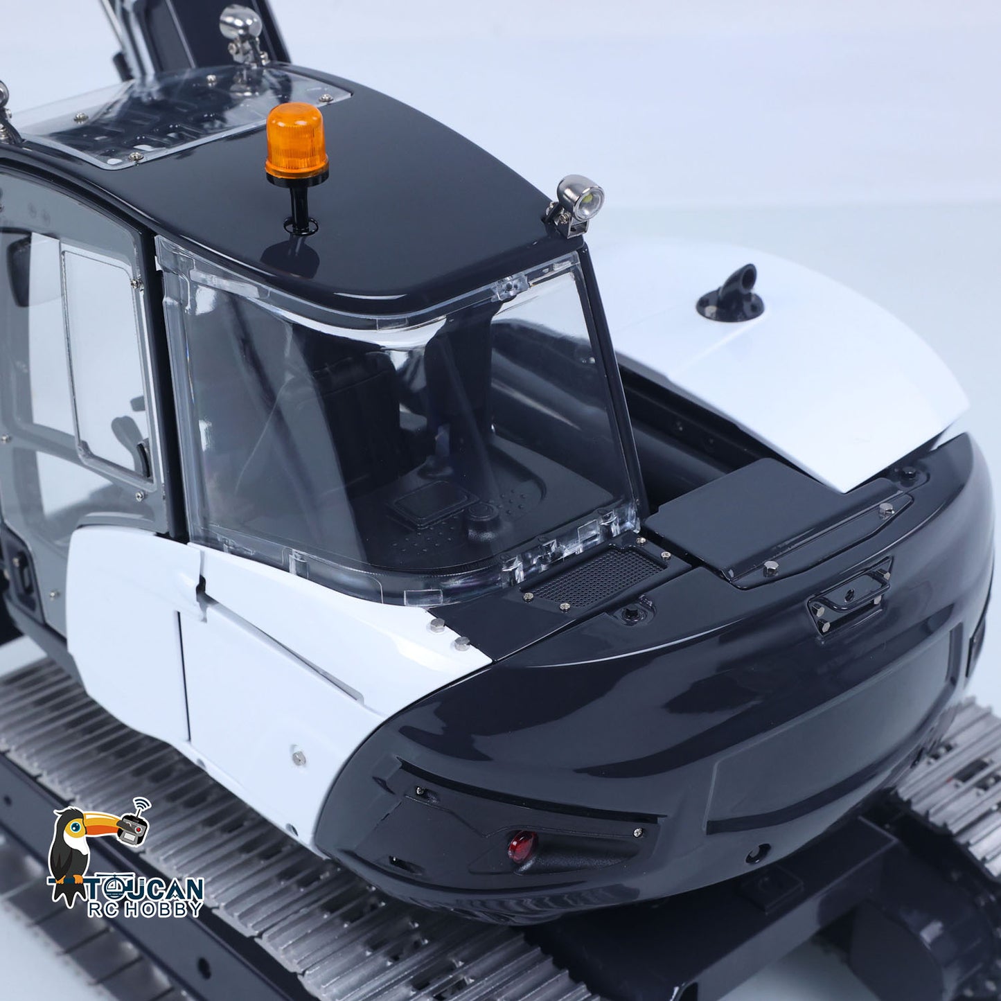 In Stock LESU 1/14 Metal RC Hydraulic Excavator MC15 4Arms Remote Control Digger 15MC 9 Valves Dual Pumps Light Sound PL18EV Lite