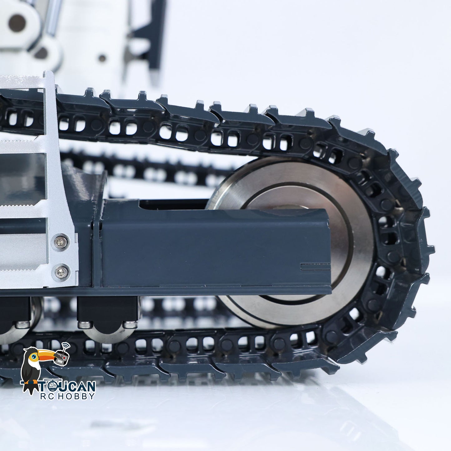 TOUCAN 1/12 Metal Hydraulic Remote Control Excavator LR976 6CH Valves RC Digger RTR Model Dual Pump Brushless Motor Light Sound System