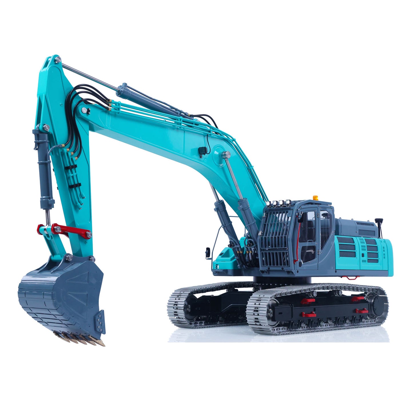 LESU 1/14 RC Metal Hydraulic Excavator SK500 RTR Remote Control Digger Model 6CH Valve 3MAP Pump Relief Valve PL18EV Lite Radio