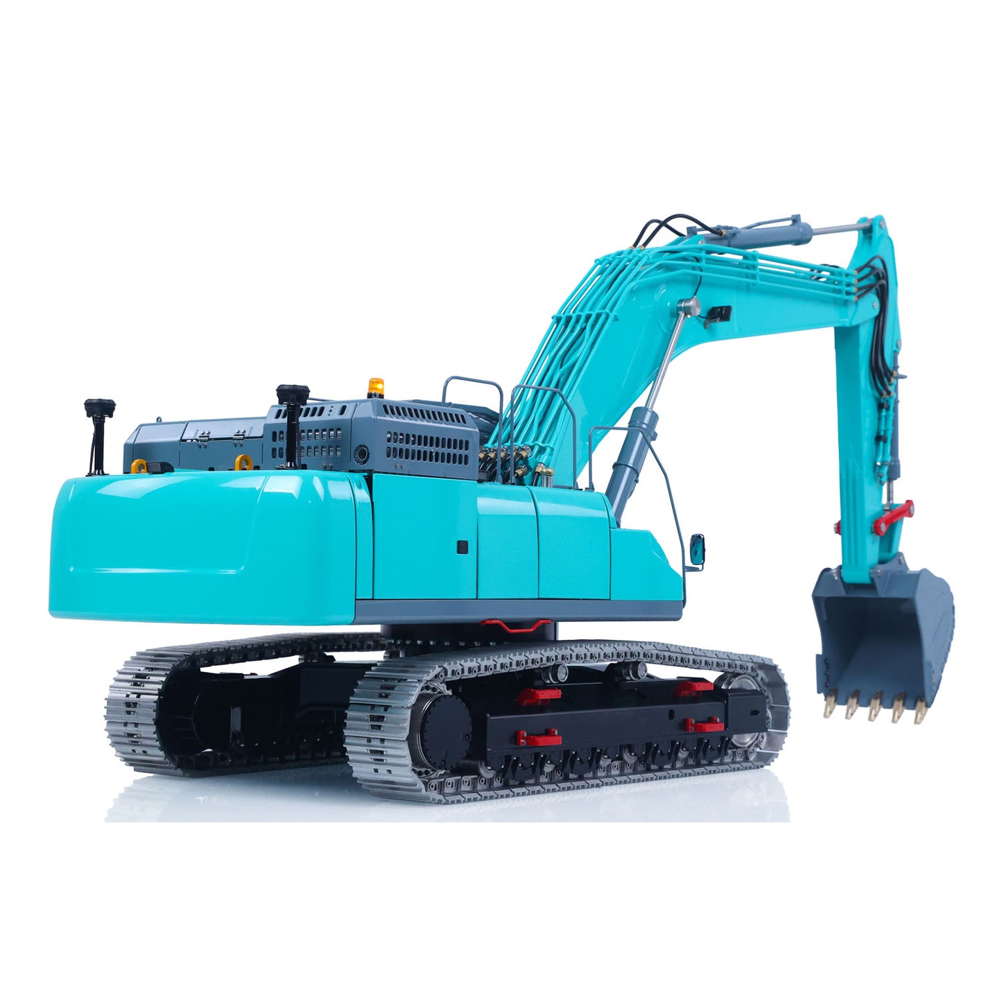 LESU 1/14 RC Metal Hydraulic Excavator SK500 RTR Remote Control Digger Model 6CH Valve 3MAP Pump Relief Valve PL18EV Lite Radio