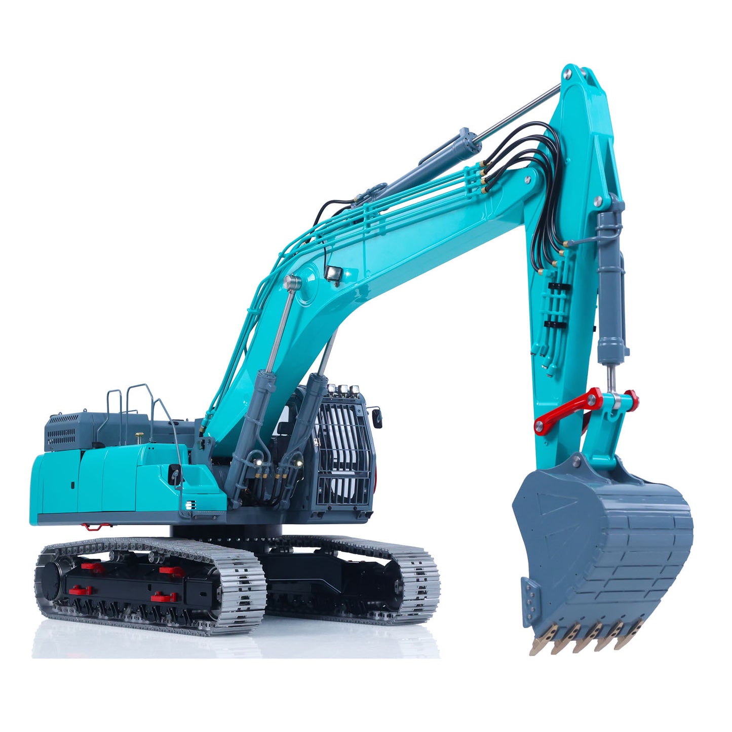 LESU 1/14 RC Metal Hydraulic Excavator SK500 RTR Remote Control Digger Model 6CH Valve 3MAP Pump Relief Valve PL18EV Lite Radio