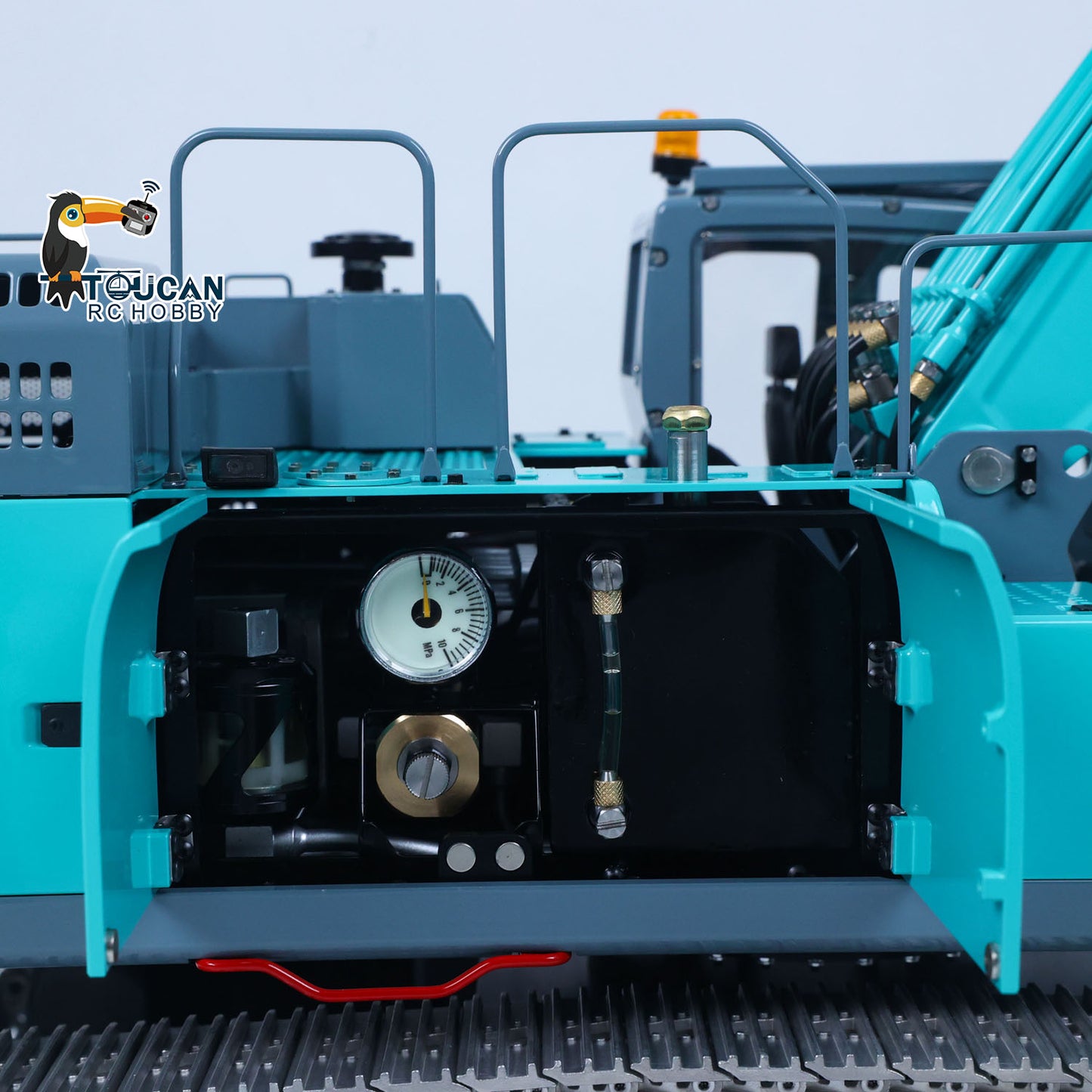 LESU 1/14 RC Metal Hydraulic Excavator SK500 RTR Remote Control Digger Model 6CH Valve 3MAP Pump Relief Valve PL18EV Lite Radio
