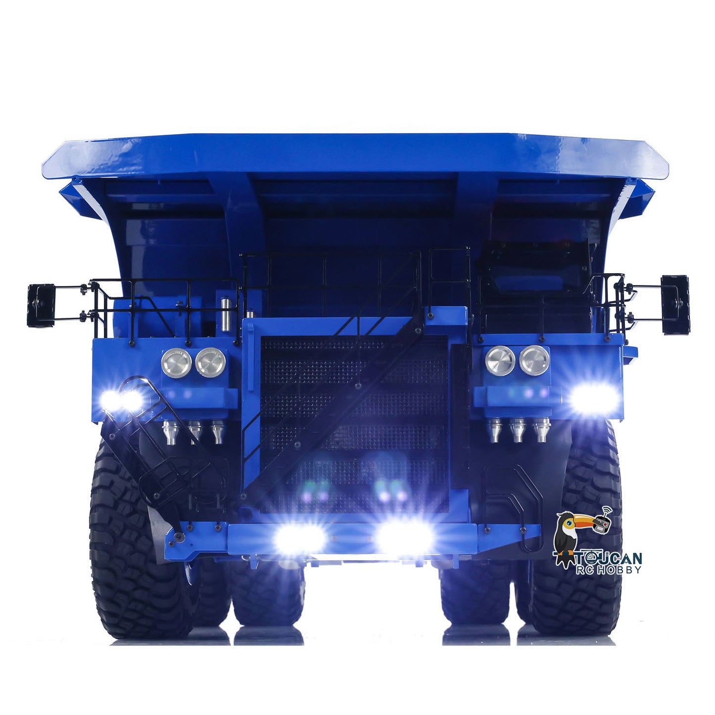 1/20 RC Metal Hydraulic Mine Truck 793D Dumper Flysky I6X Radio Light System Heavy Tipper Truck for Mining Excavator Model