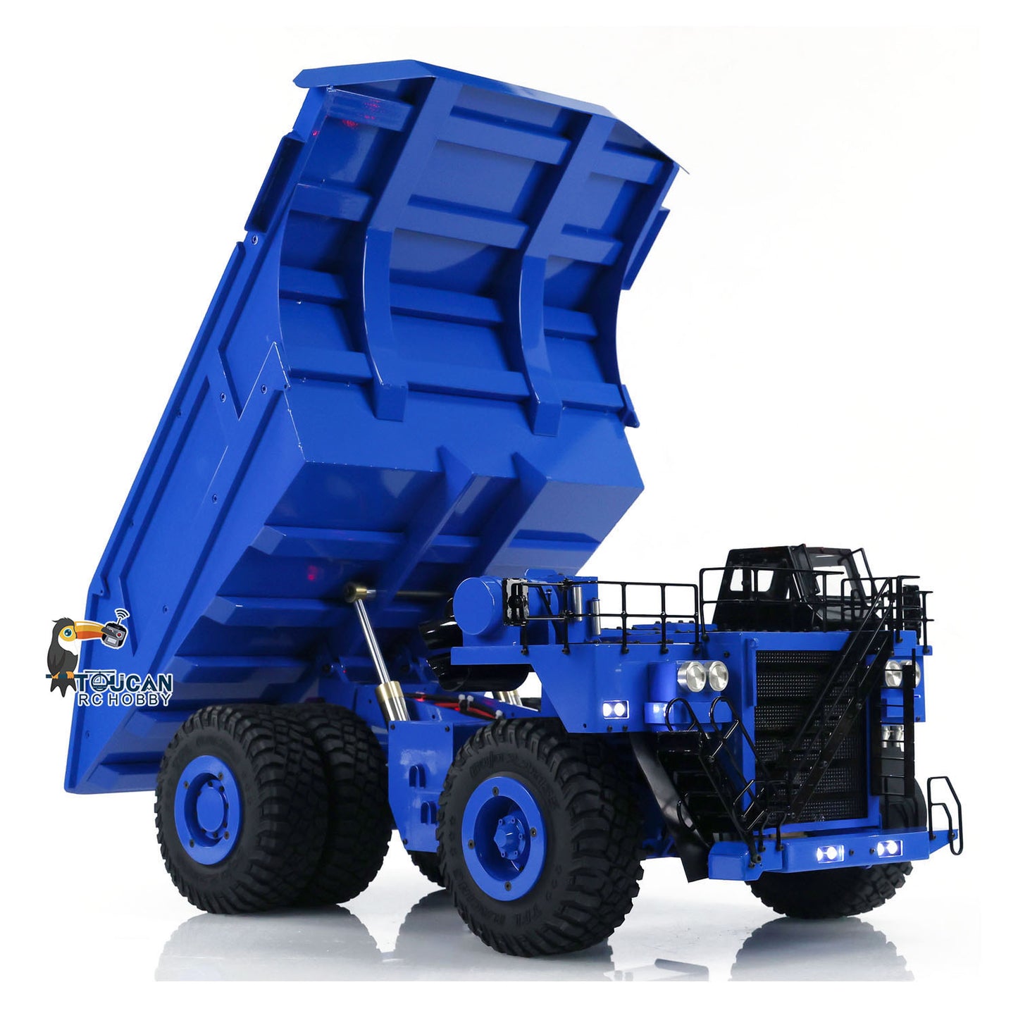 1/20 RC Metal Hydraulic Mine Truck 793D Dumper Flysky I6X Radio Light System Heavy Tipper Truck for Mining Excavator Model