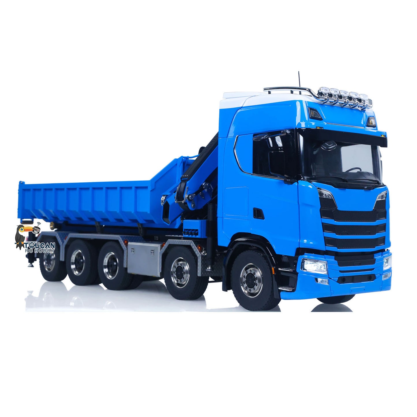 RC Metal 1/14 Hydraulic Dumper & Crane 770S 10x10 3-speed RTR Full Dump Trucks Battery