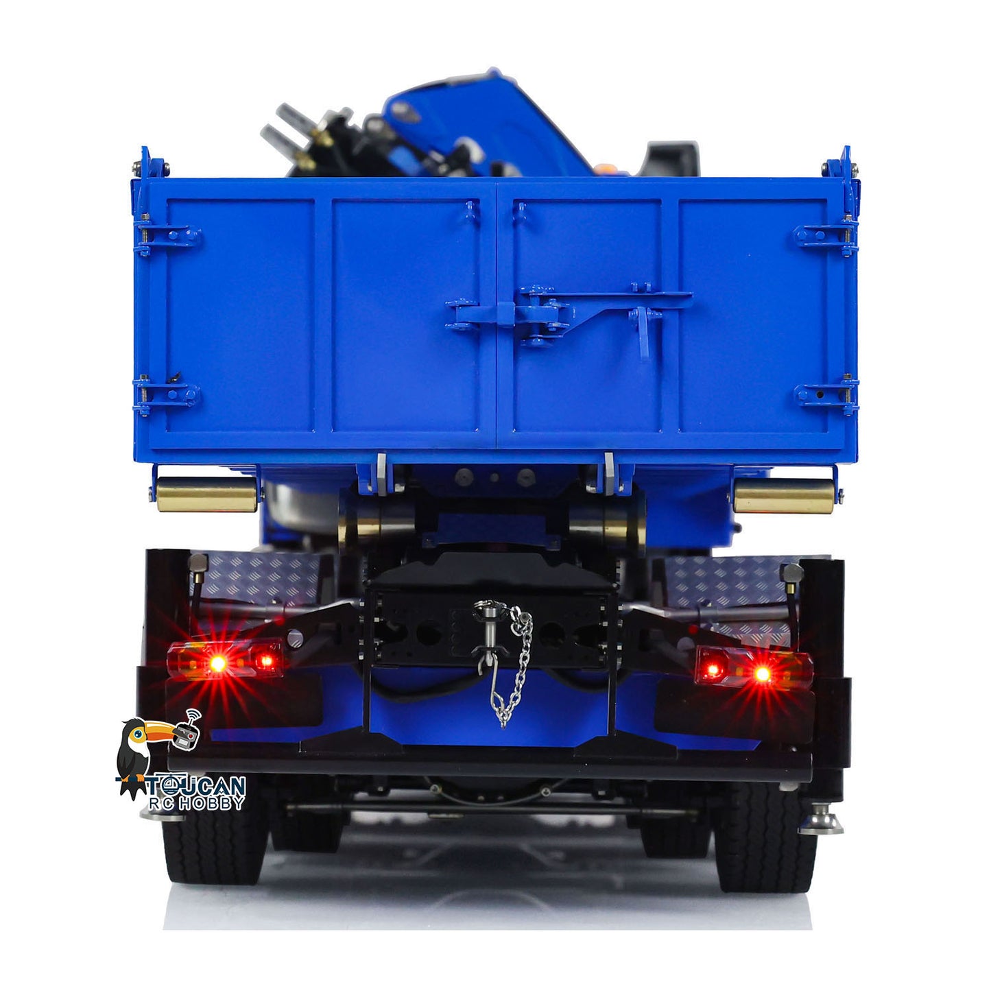 1/14 10x10 Hydraulic RC Dumper Car Remote Controlled Full-dump Crane Trucks with Standard Bucket 3-speed Transmission