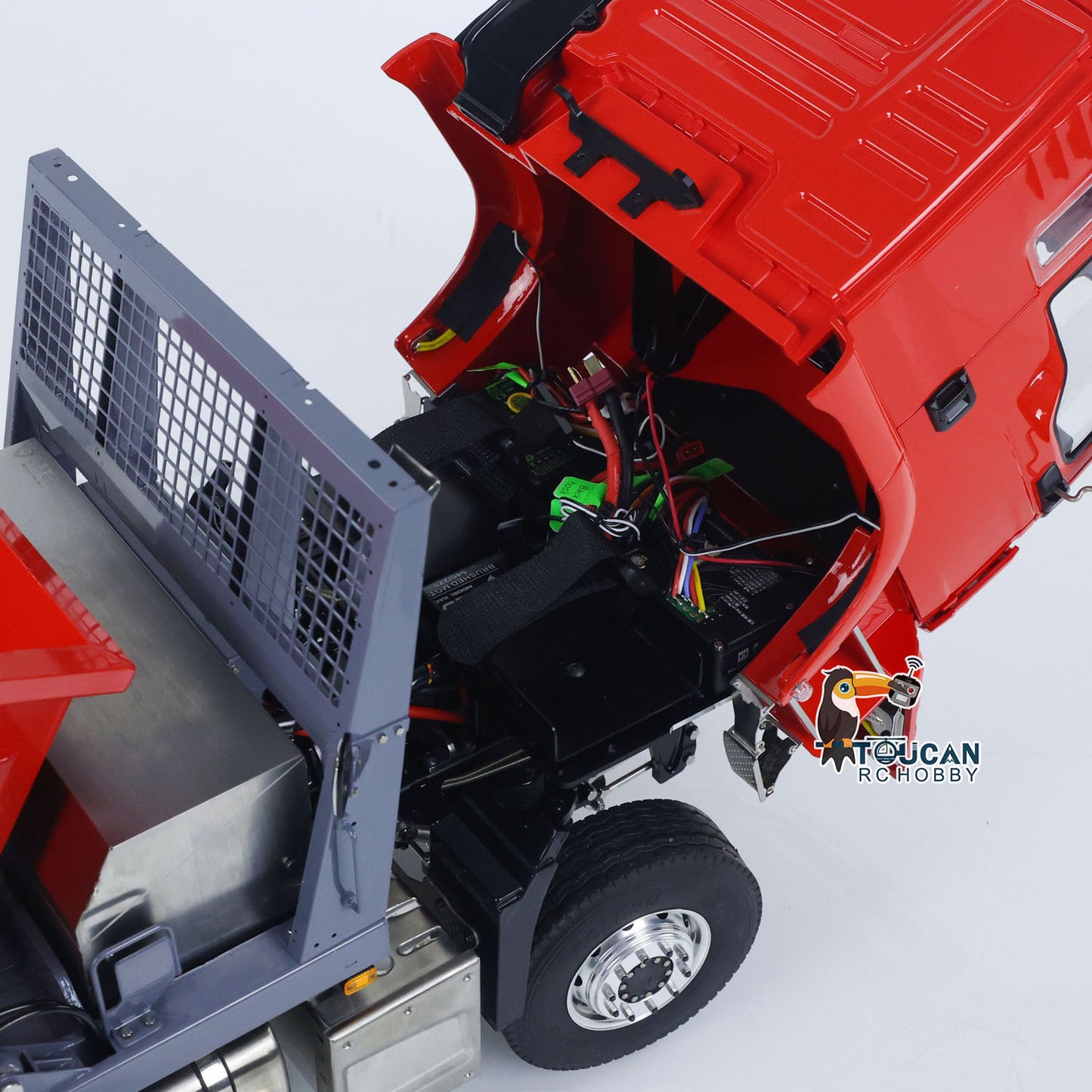 LESU Metal 1/14 RC Hydraulic Swing Arm Garbage Dump Truck 4X4 Remote Control Skip Loader RTR TGS Light Sound ST8 Radio Battery