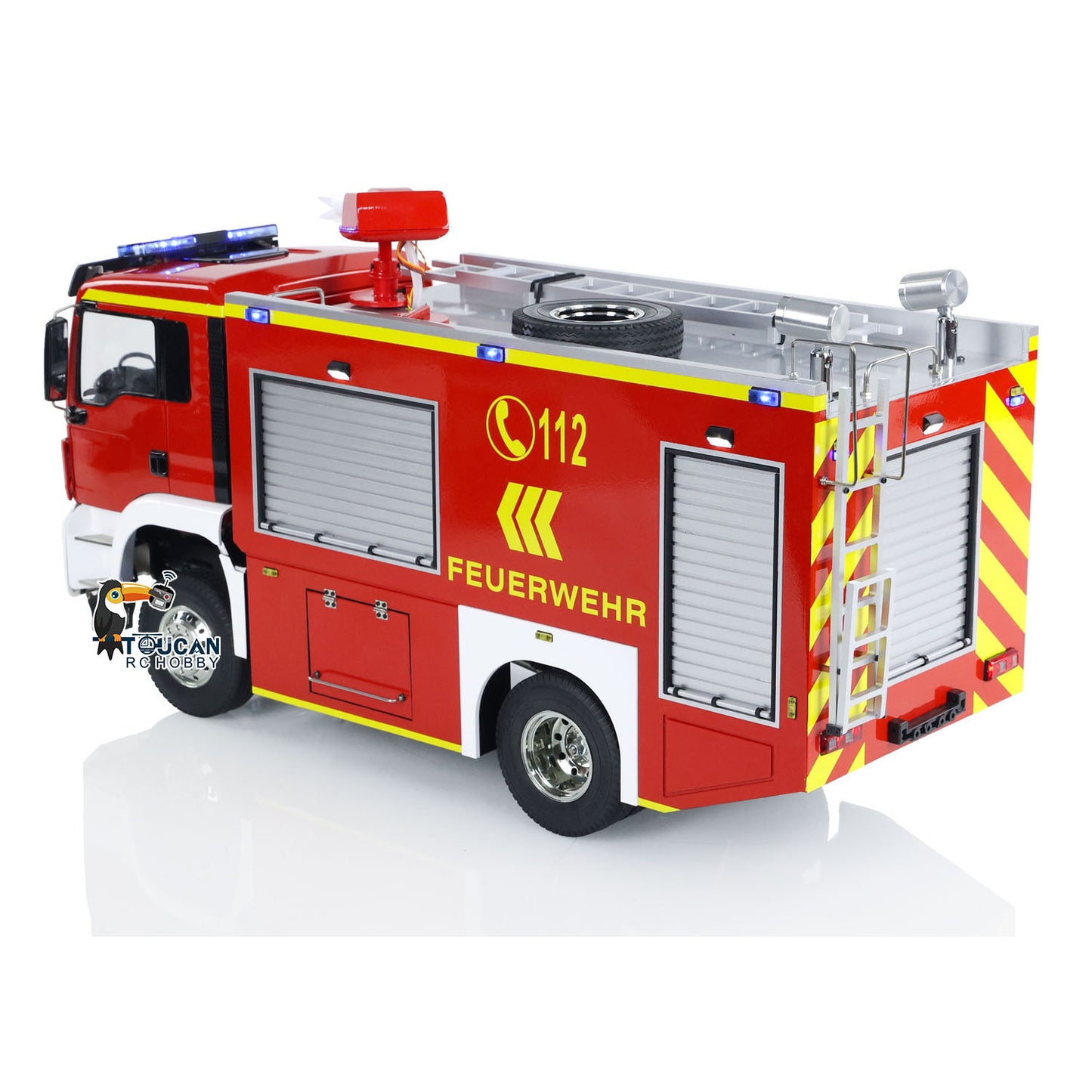 4x2 RC Fire Fighting Truck 1:14 3-speed Transmission Radio Control Fire Vehicles
