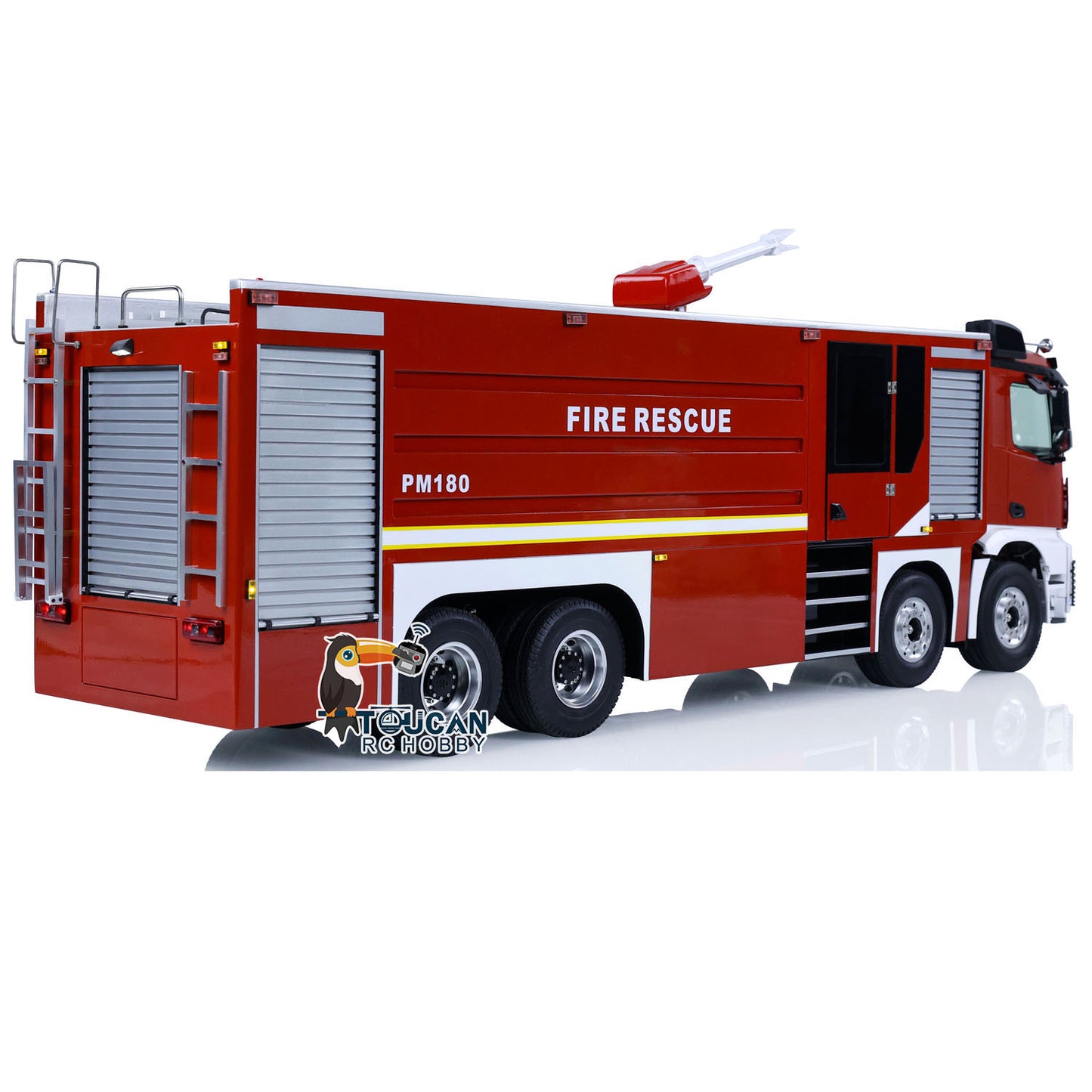 1/14 8*4 RC Fire Fighting Truck RTR Remote Control Fire Sprinkler Vehicles Sounds Ready to Run ESC Servo Motor Light Sound