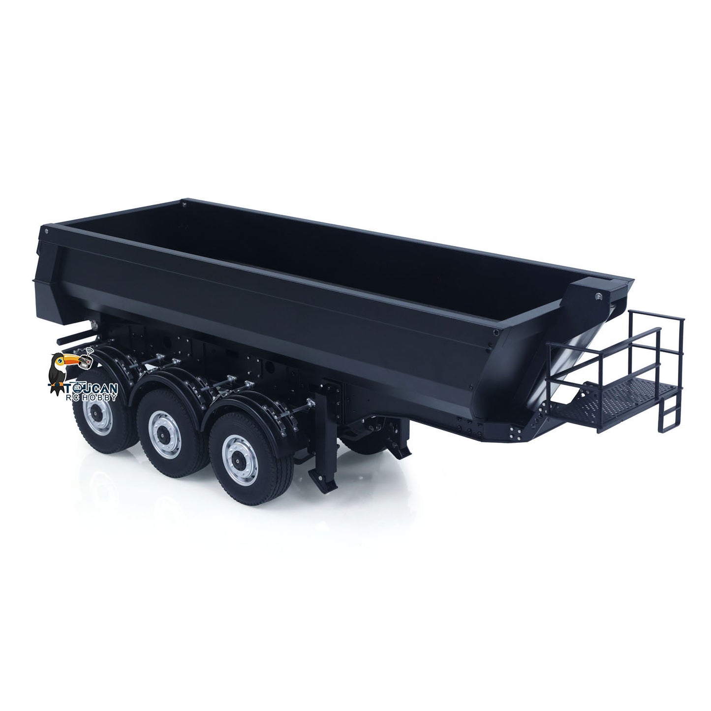 US STOCK Kabolite 1/14 Metal Remote Control 3Axles Electric Lifting Semi Trailer Dumper for RC Tractor Truck 770S 100 Battery Charger