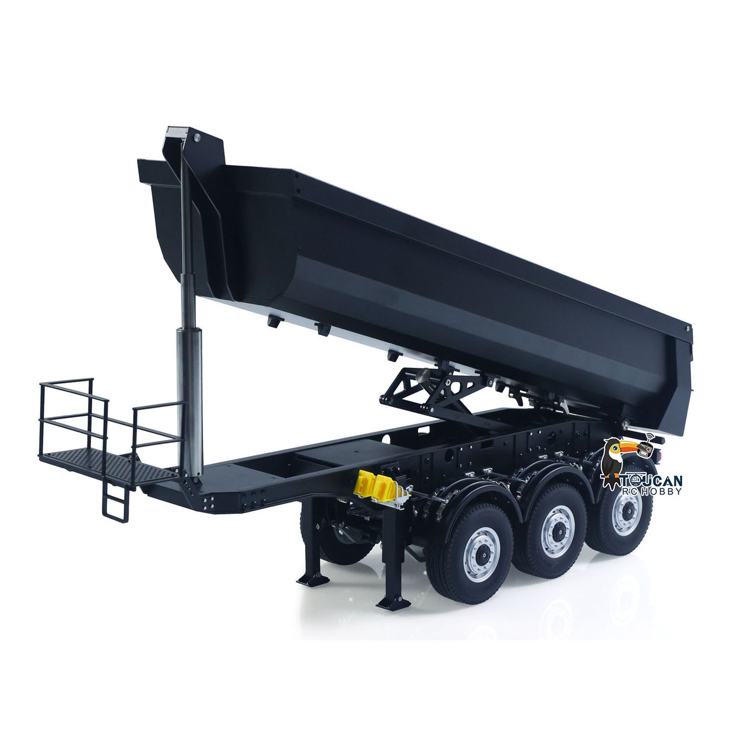 US STOCK Kabolite 1/14 Metal Remote Control 3Axles Electric Lifting Semi Trailer Dumper for RC Tractor Truck 770S 100 Battery Charger