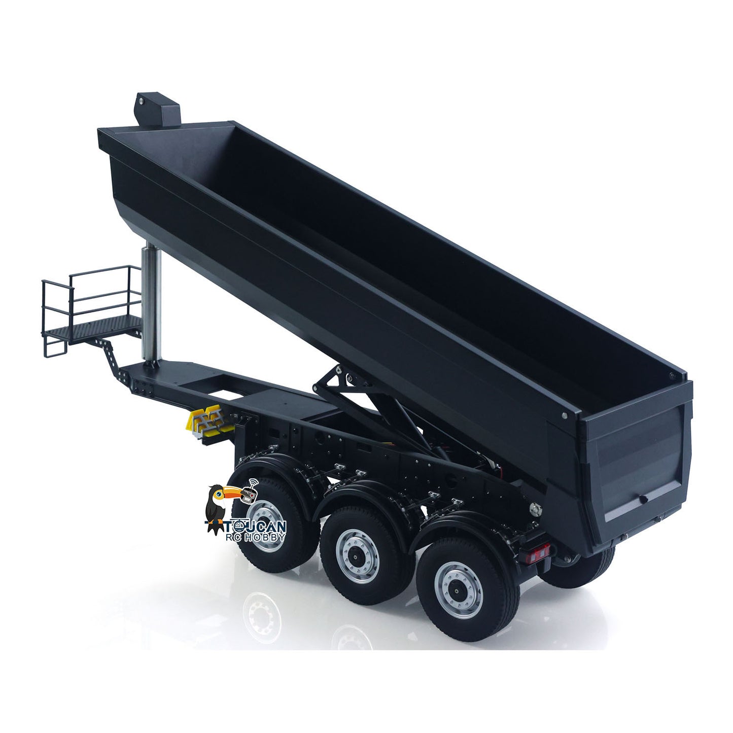 US STOCK Kabolite 1/14 Metal Remote Control 3Axles Electric Lifting Semi Trailer Dumper for RC Tractor Truck 770S 100 Battery Charger