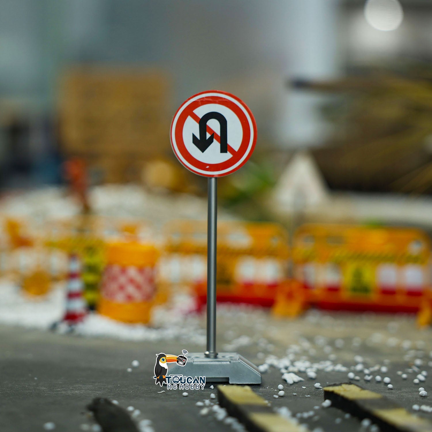 For Simulation Only Sign Metal Scene Simulation Traffic Signs Decorative Parts for 1/14 RC Trac ...