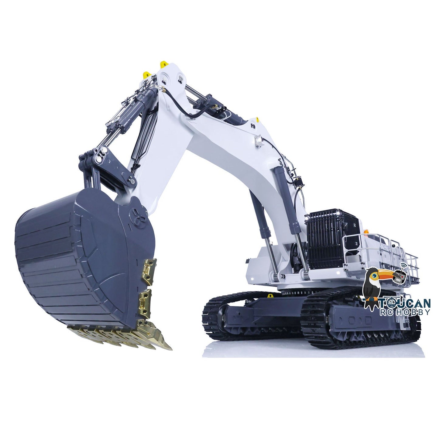 LESU AOUE 9150 1/14 RC Heavy Hydraulic Metal Excavator XE Lite Radio Controlled Car Double Pump RTR Version Digger Light System