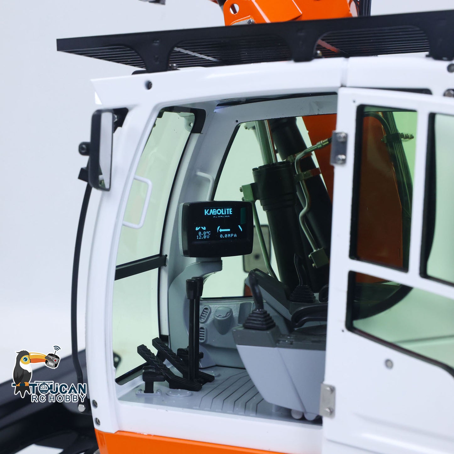 CUT Model Metal 1/14 Remote Control Hydraulic Excavator LR914 RC Tracked Digger 5CH Valve RTR Engineering Vehicle Lights Sounds