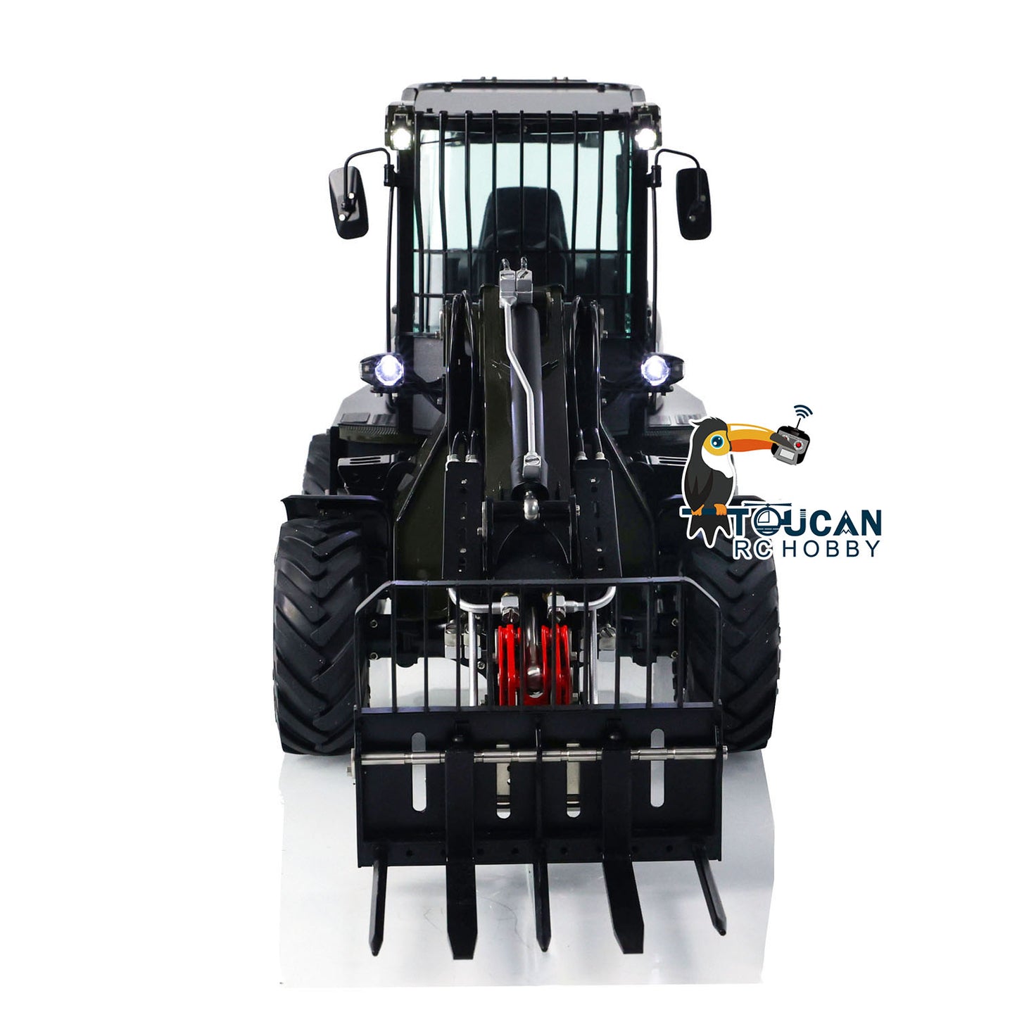 1:14 LESU RTR RC Hydraulic Telescopic Arm Loader AT1050 Fork Lift Truck Model Assembled and Painted 478*165*221