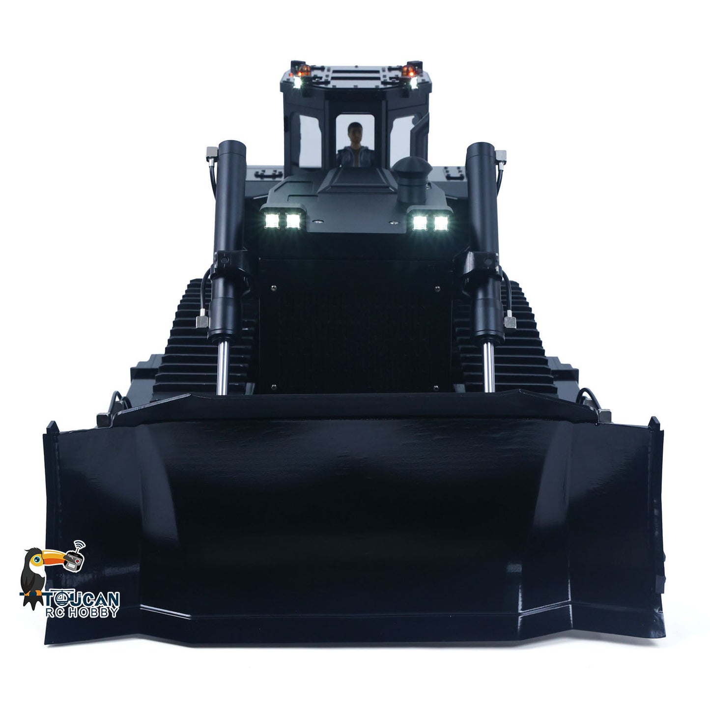 TOUCAN RTR Metal 1/12 Hydraulic Remote Control Bulldozer D155AX RC Dozer Model 7 Way Valve Brushless Motor Radio Master TX15 Battery
