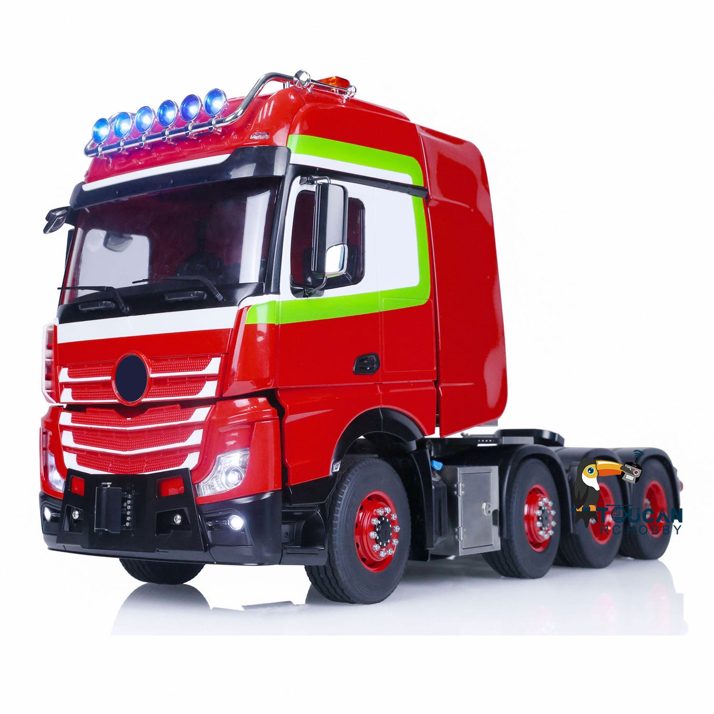 1/14 TOUCAN RC Tractor Truck 8X8 Metal Chassis Differential Lock Axles TOUCAN BZ Cab Radio Controlled Lorry Cars Model Front Hook
