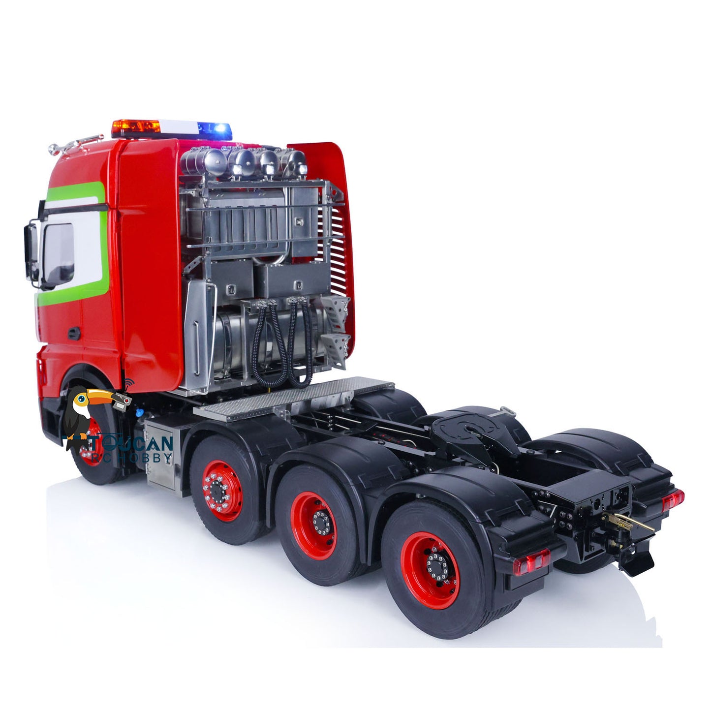 1/14 TOUCAN RC Tractor Truck 8X8 Metal Chassis Differential Lock Axles TOUCAN BZ Cab Radio Controlled Lorry Cars Model Front Hook