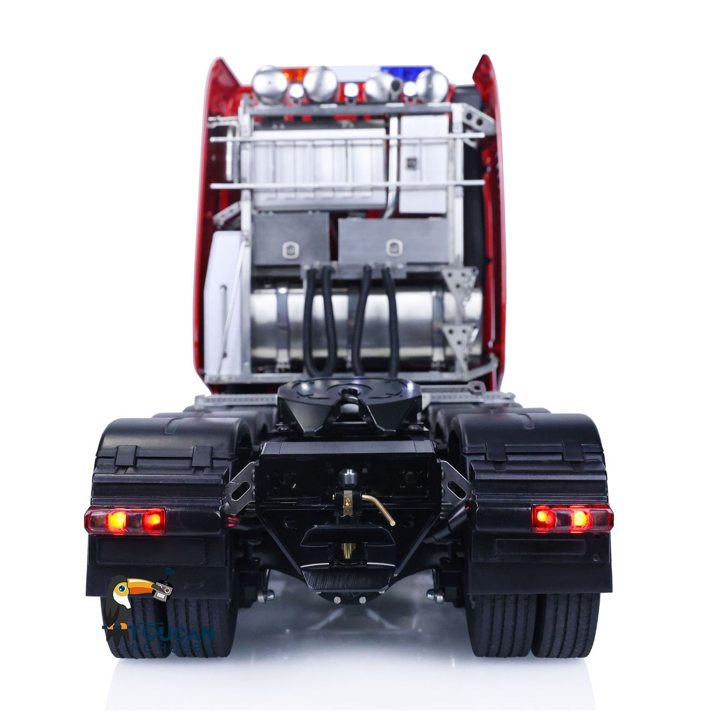 1/14 TOUCAN RC Tractor Truck 8X8 Metal Chassis Differential Lock Axles TOUCAN BZ Cab Radio Controlled Lorry Cars Model Front Hook