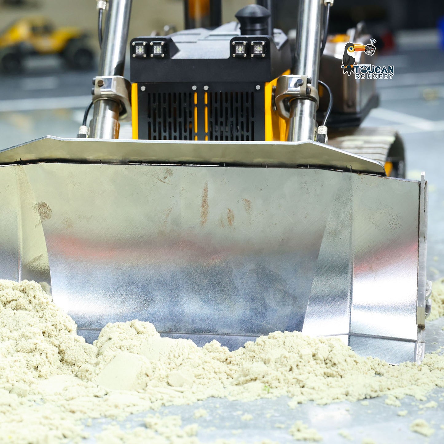 Metal 1/12 RC Hydraulic Bulldozer D155AX RTR Heavy Dozer Model 7 Way Valve 1.0L Oil Pump 5 Plows Radio Master TX15 Radio Battery