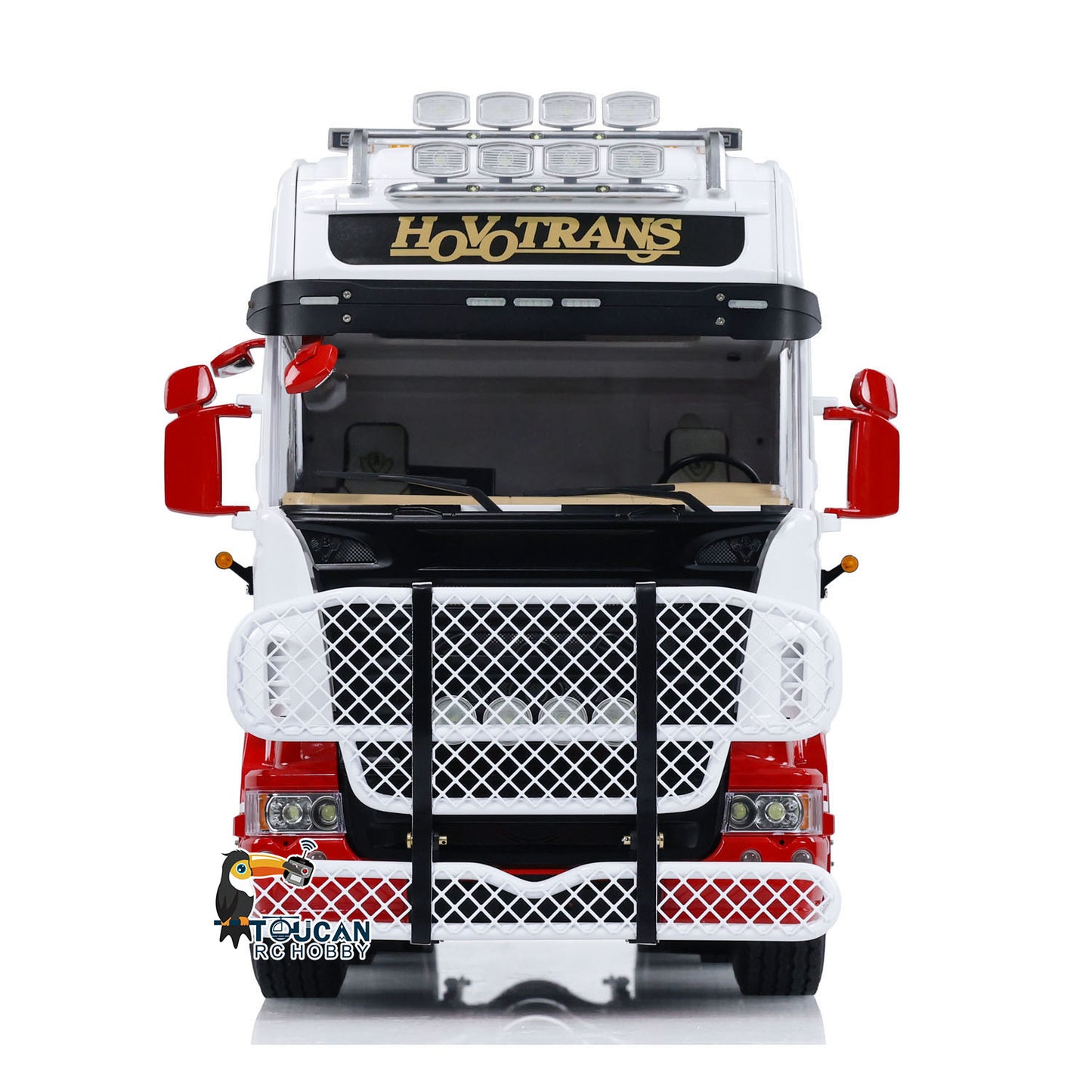 1/14 8X8 RC Tractor Truck TOUCAN Metal RTR Remote Control Car 2-speed Transmission Assembled and Painted with Light Sound System