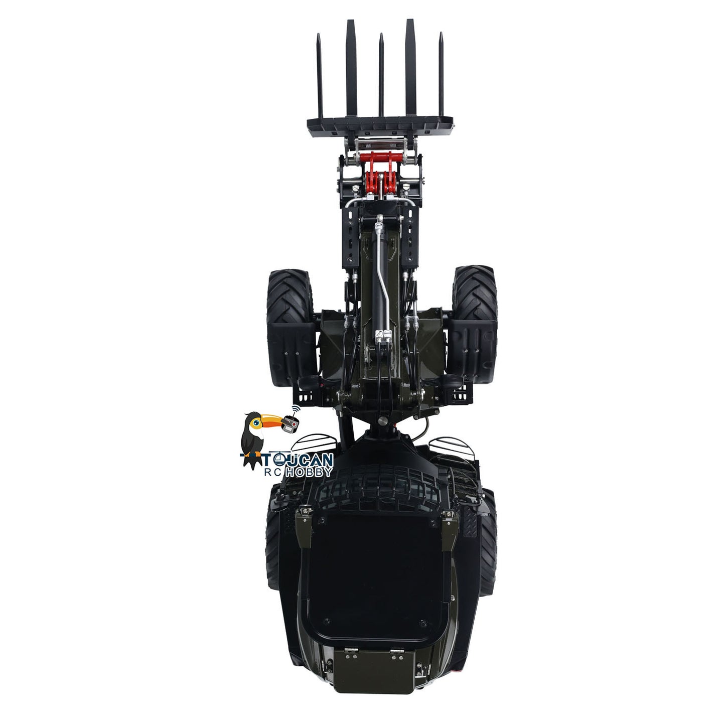 1:14 LESU RTR RC Hydraulic Telescopic Arm Loader AT1050 Fork Lift Truck Model Assembled and Painted 478*165*221