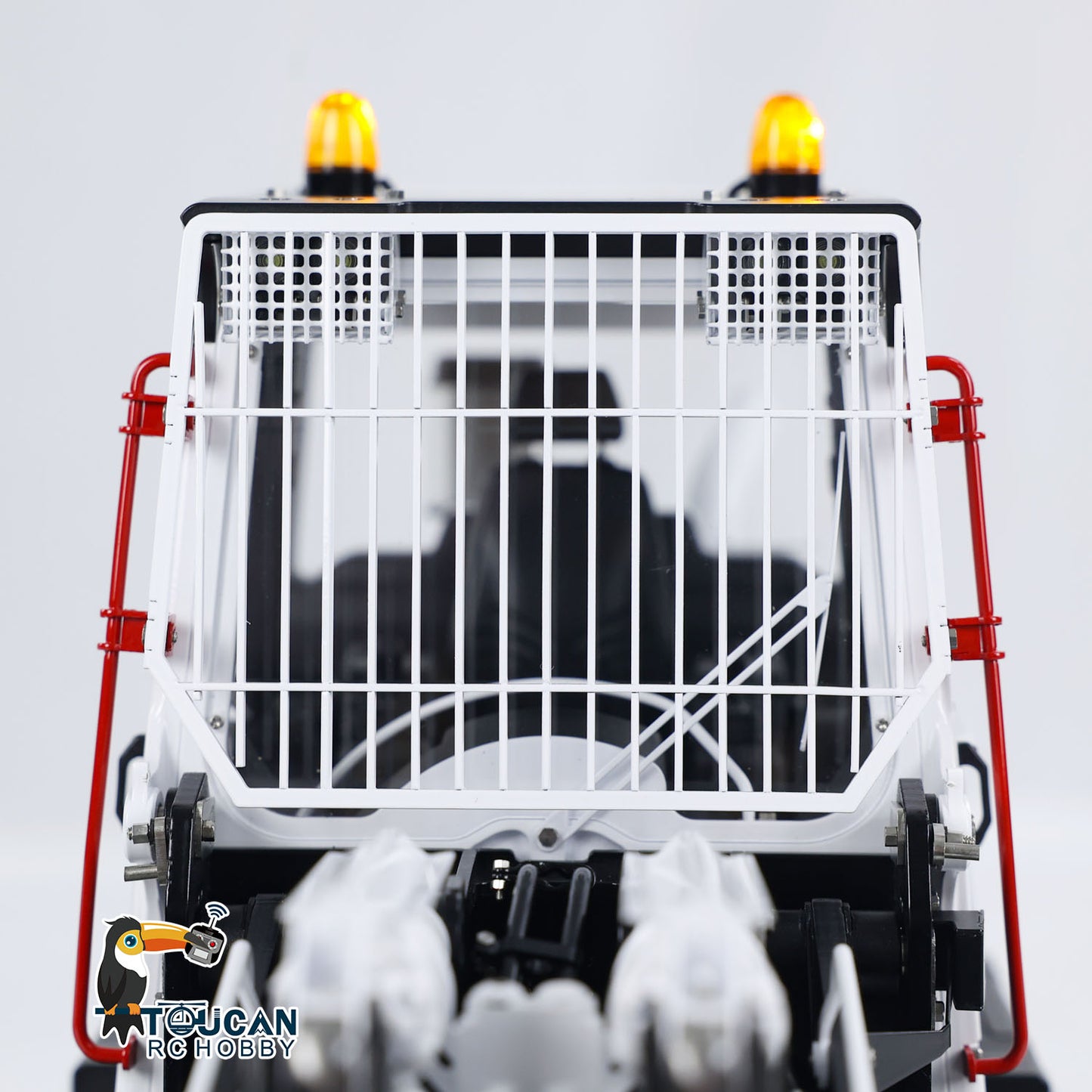 1/14 LESU RC Hydraulic Loader 973K RTR Tracked Car Model Openable Buckets Rear Plow Metal Tracks