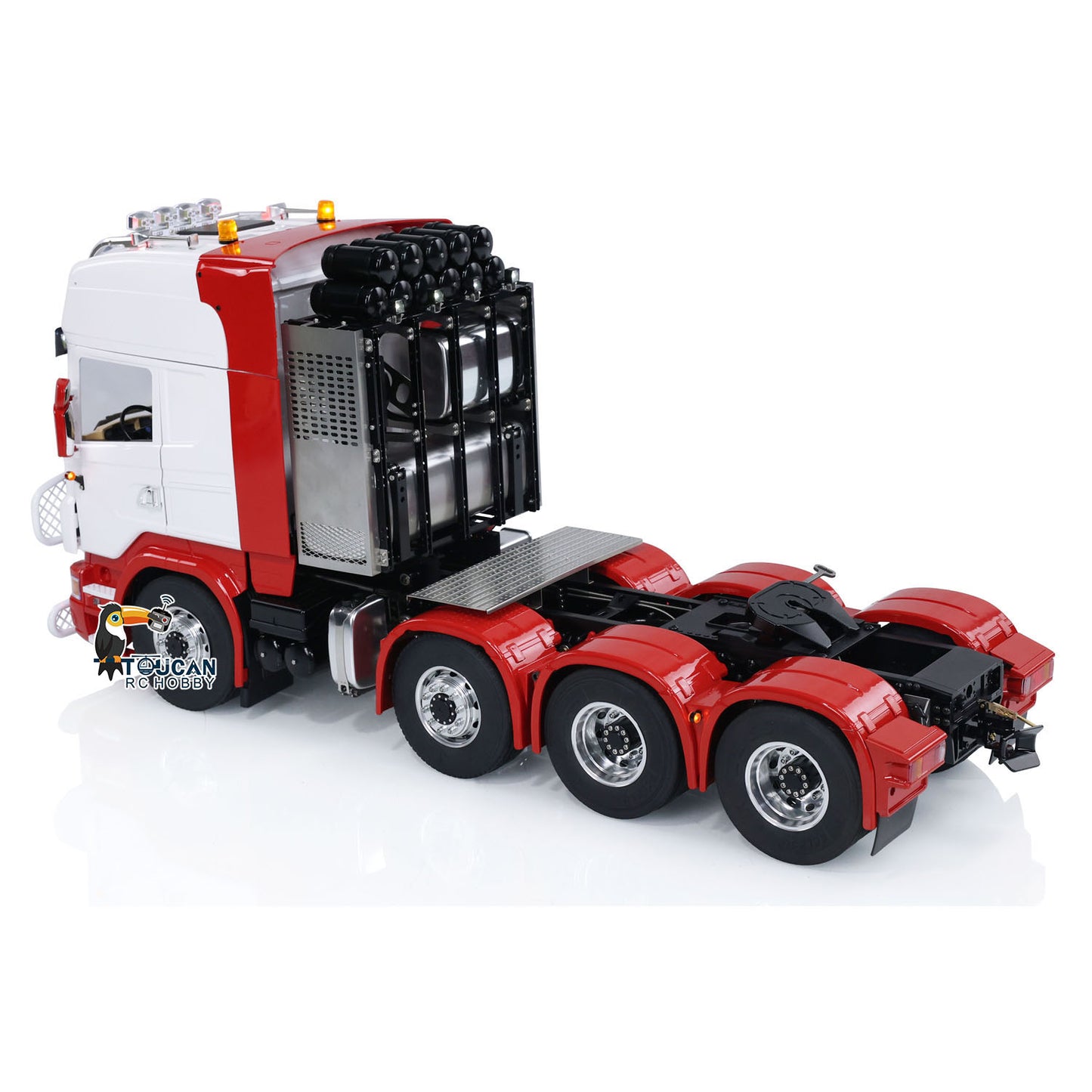 1/14 8X8 RC Tractor Truck TOUCAN Metal RTR Remote Control Car 2-speed Transmission Assembled and Painted with Light Sound System