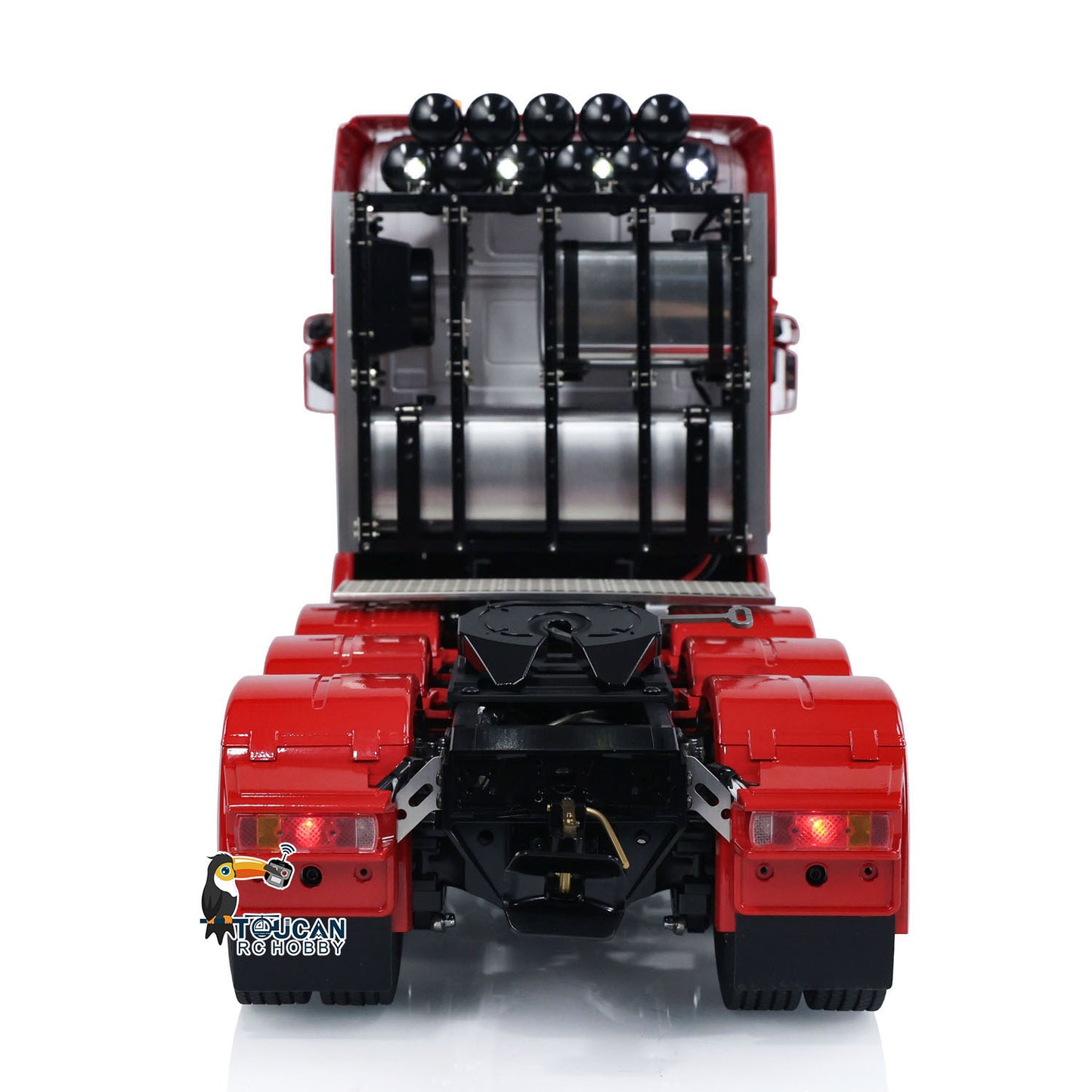 1/14 8X8 RC Tractor Truck TOUCAN Metal RTR Remote Control Car 2-speed Transmission Assembled and Painted with Light Sound System