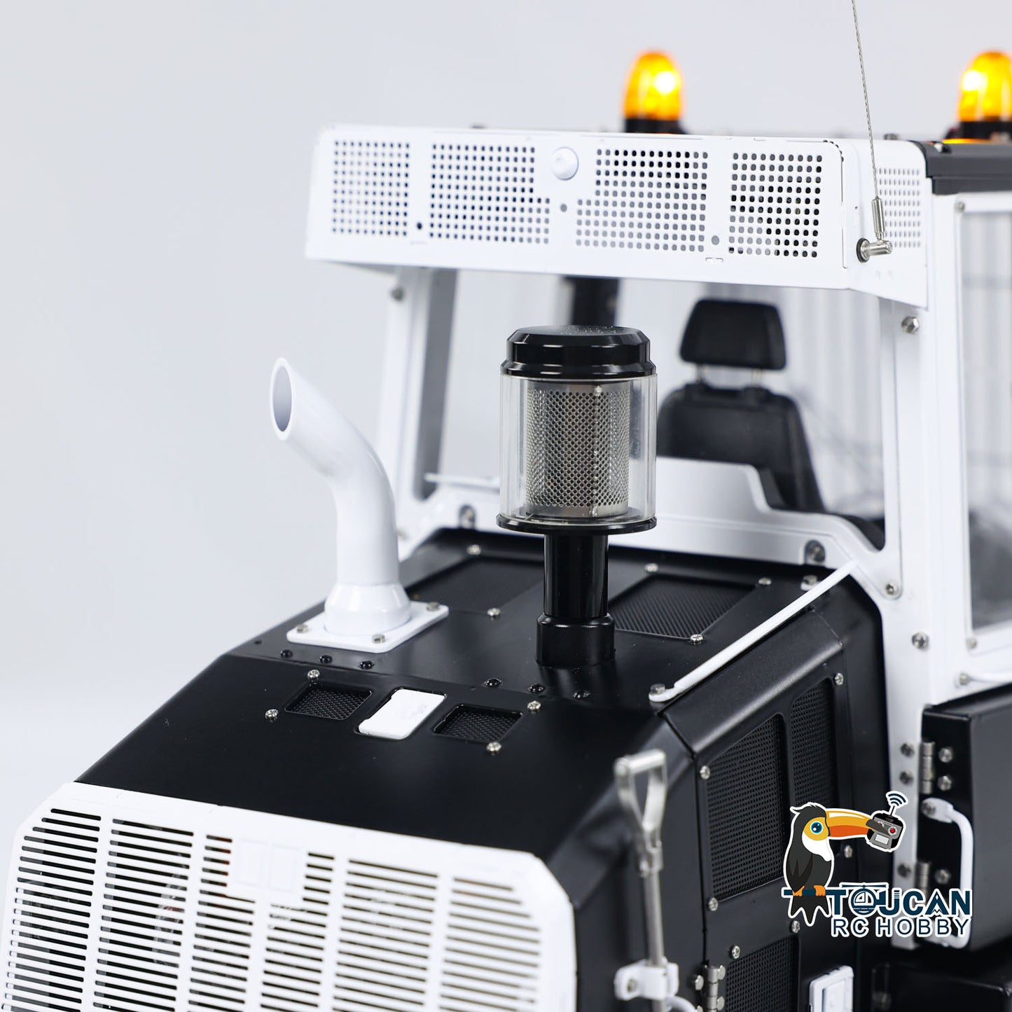 1/14 LESU RC Hydraulic Loader 973K RTR Tracked Car Model Openable Buckets Rear Plow Metal Tracks