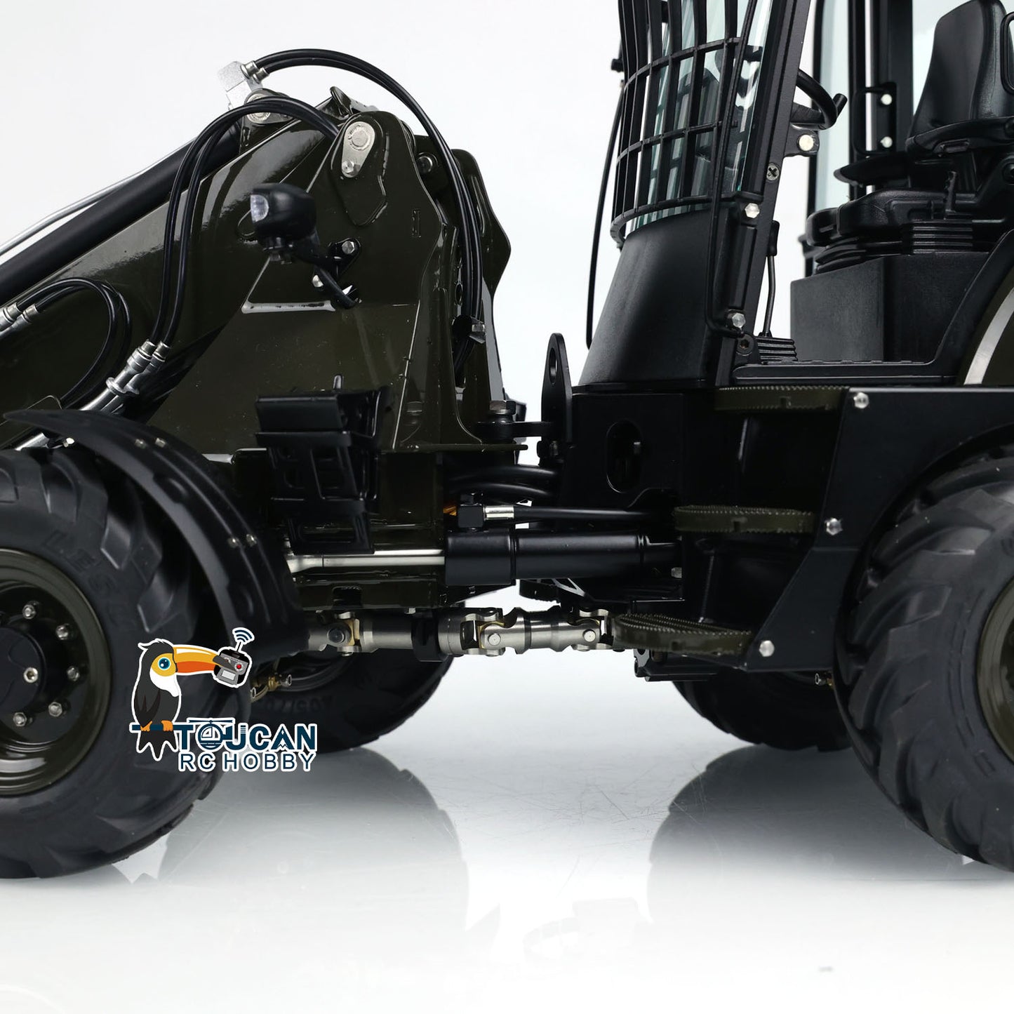 1:14 LESU RTR RC Hydraulic Telescopic Arm Loader AT1050 Fork Lift Truck Model Assembled and Painted 478*165*221