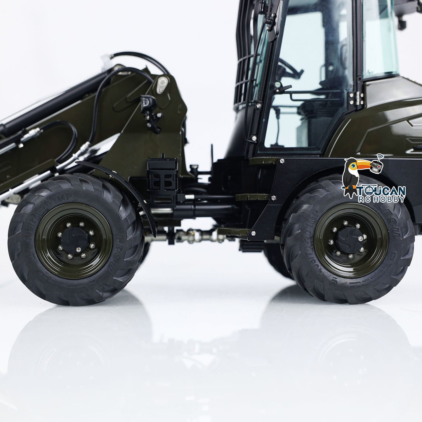 1:14 LESU RTR RC Hydraulic Telescopic Arm Loader AT1050 Fork Lift Truck Model Assembled and Painted 478*165*221