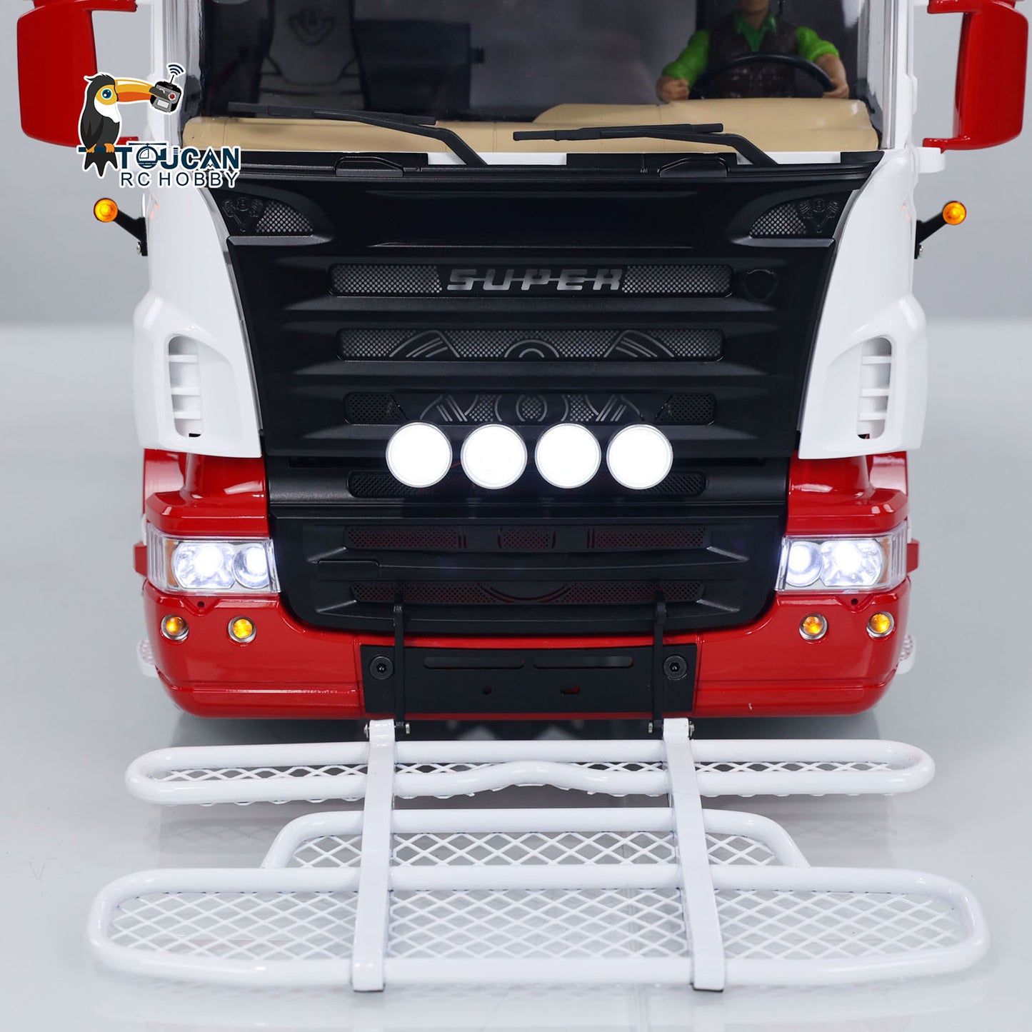 1/14 8X8 RC Tractor Truck TOUCAN Metal RTR Remote Control Car 2-speed Transmission Assembled and Painted with Light Sound System