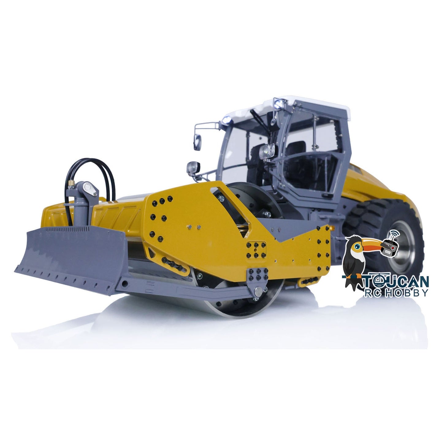 LESU 1/14 Aoue-H13ixc RC Hydraulic Road Roller PNP Original Painted and Assembled Metal Engineering Vehicle Model Motor