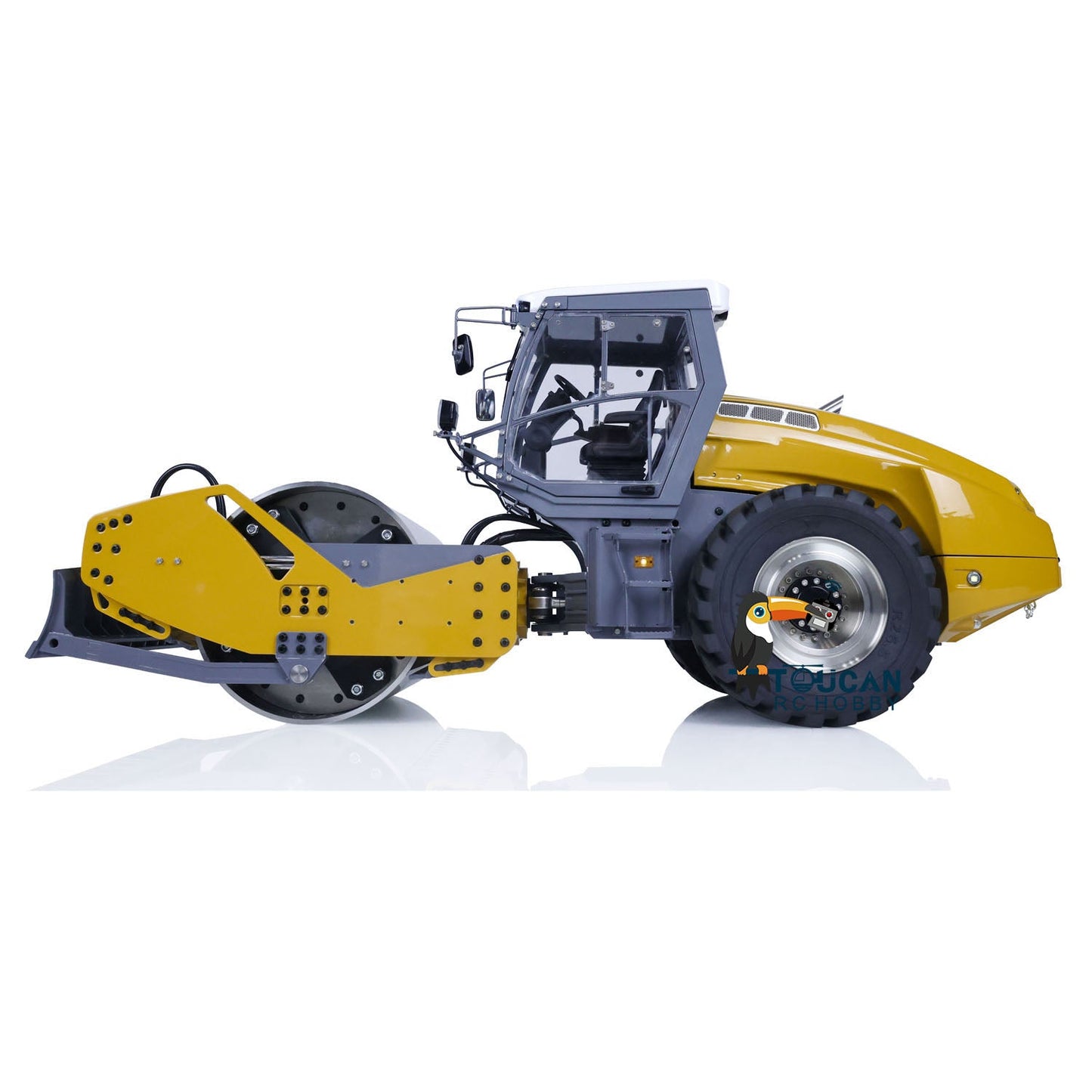 LESU 1/14 RC Hydraulic Road Roller Model Painted and Assembled Motor Aoue-H13ixc Motor ESC Light Sound I6S Controller PNP