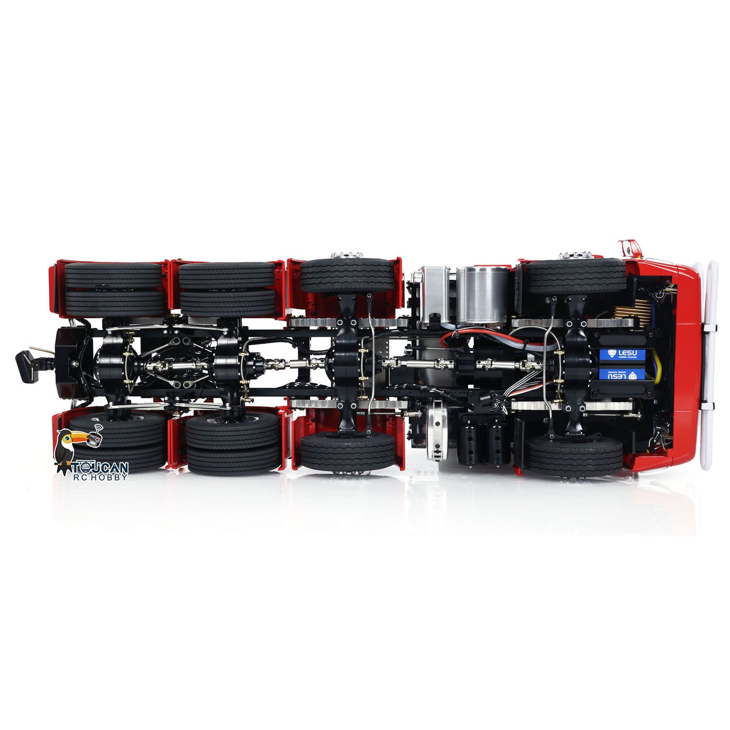 1/14 8X8 RC Tractor Truck TOUCAN Metal RTR Remote Control Car 2-speed Transmission Assembled and Painted with Light Sound System