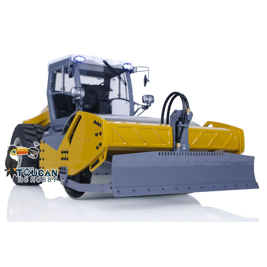 LESU 1/14 Aoue-H13ixc RC Hydraulic Road Roller PNP Original Painted and Assembled Metal Engineering Vehicle Model Motor