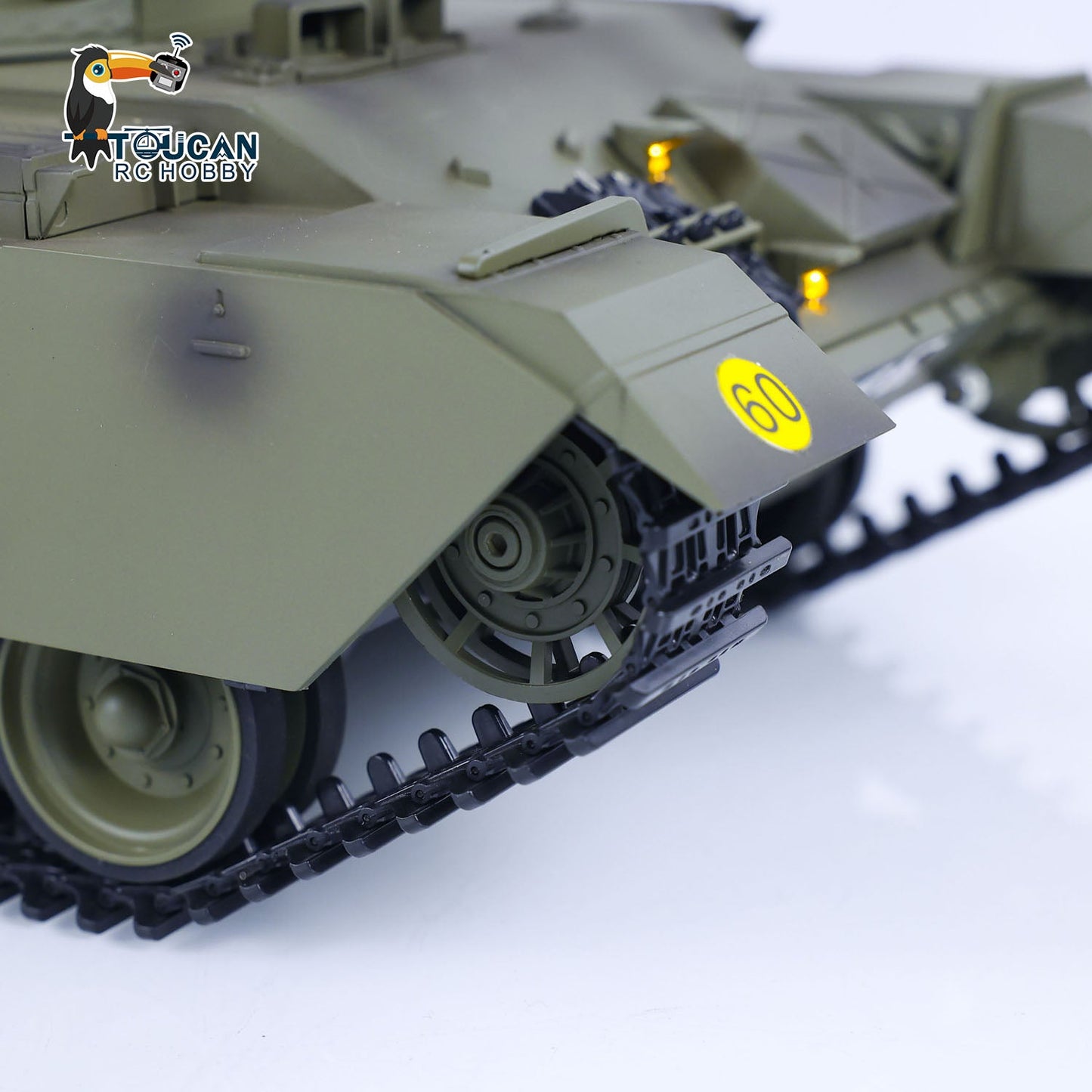 1/16 Tongde RC Infrared Battle Tank Remote Controlled Panzer Centurion MK5 Electric Tanks Combat System Painted Assembled Model