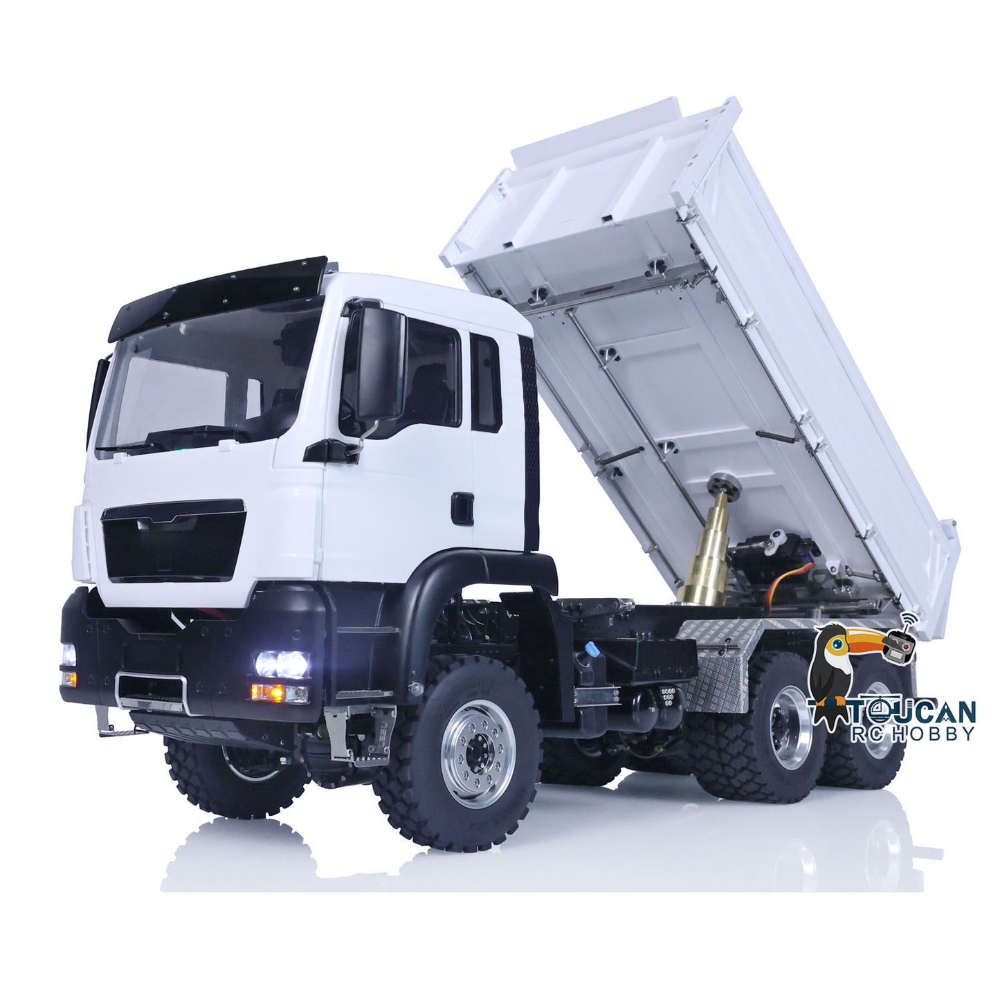 LESU TGS 3-way 1/14 RC Dumper Truck Hydraulic Vehicles Lights Sound Painted