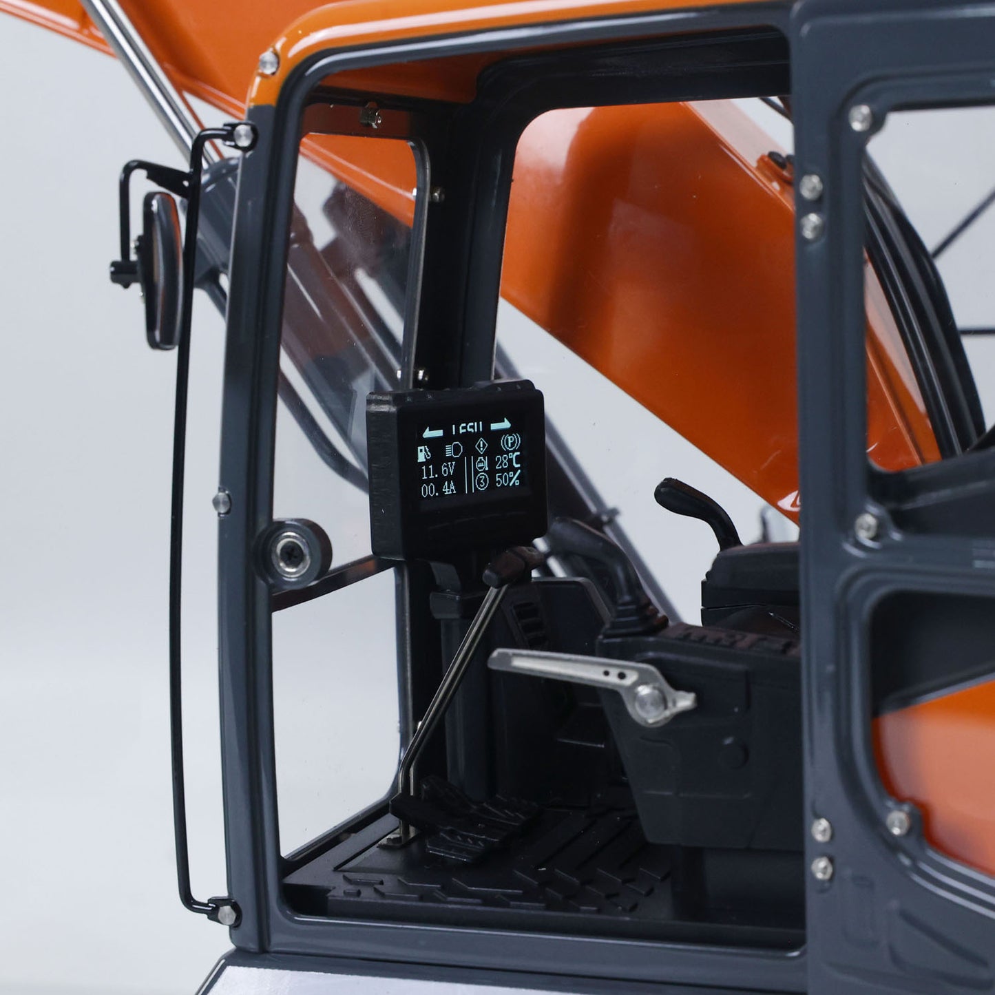 LESU 90% Metal 1/14 RC Hydraulic Digger Aoue DX350LC Remote Control Excavator Finished Model 3CH Valve Relief Valve 4MPA Pump Engineering Vehicle