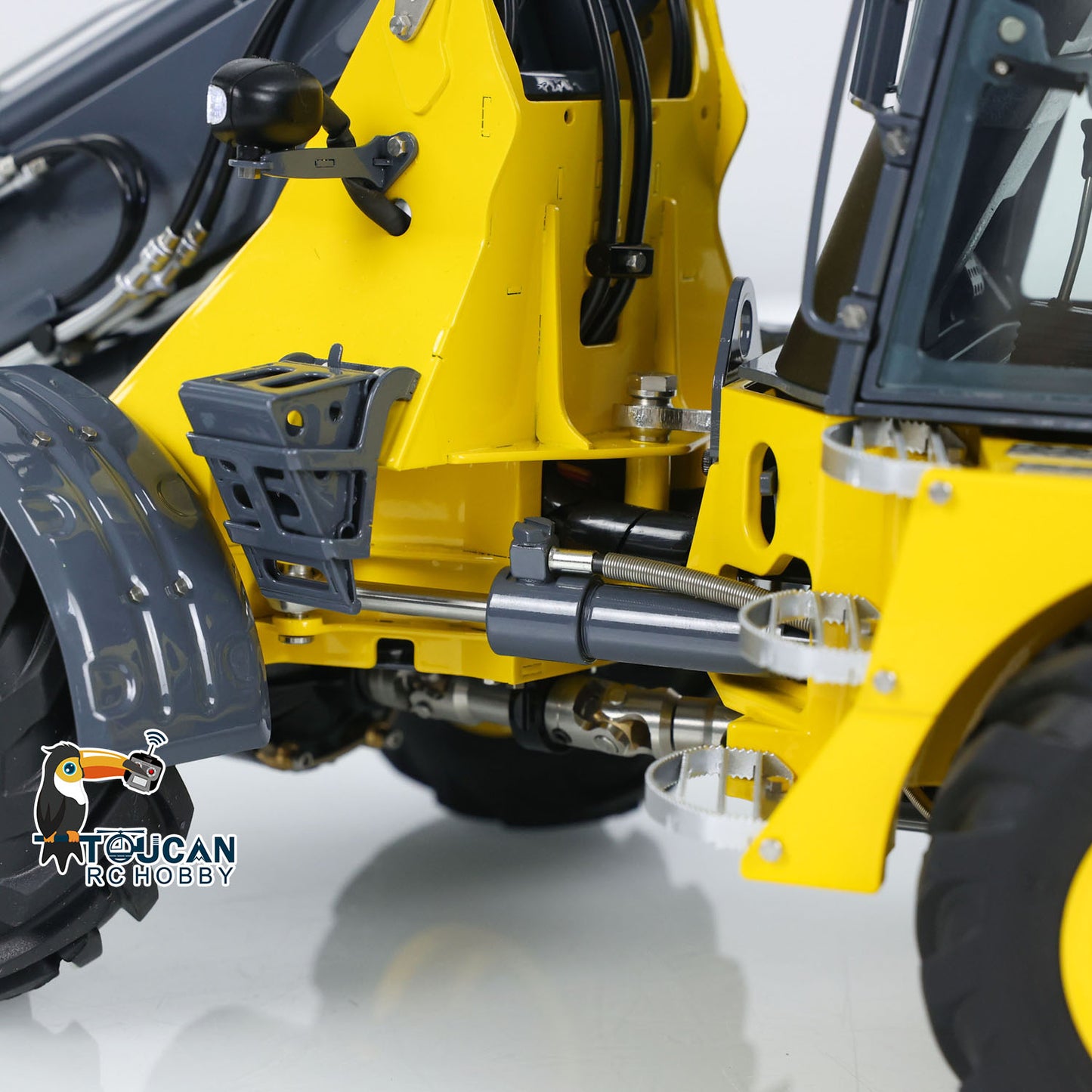 In Stock LESU RTR 1/14 Hydraulic RC Telescopic Arm Car Metal Loader AT1050 Forklift Truck
