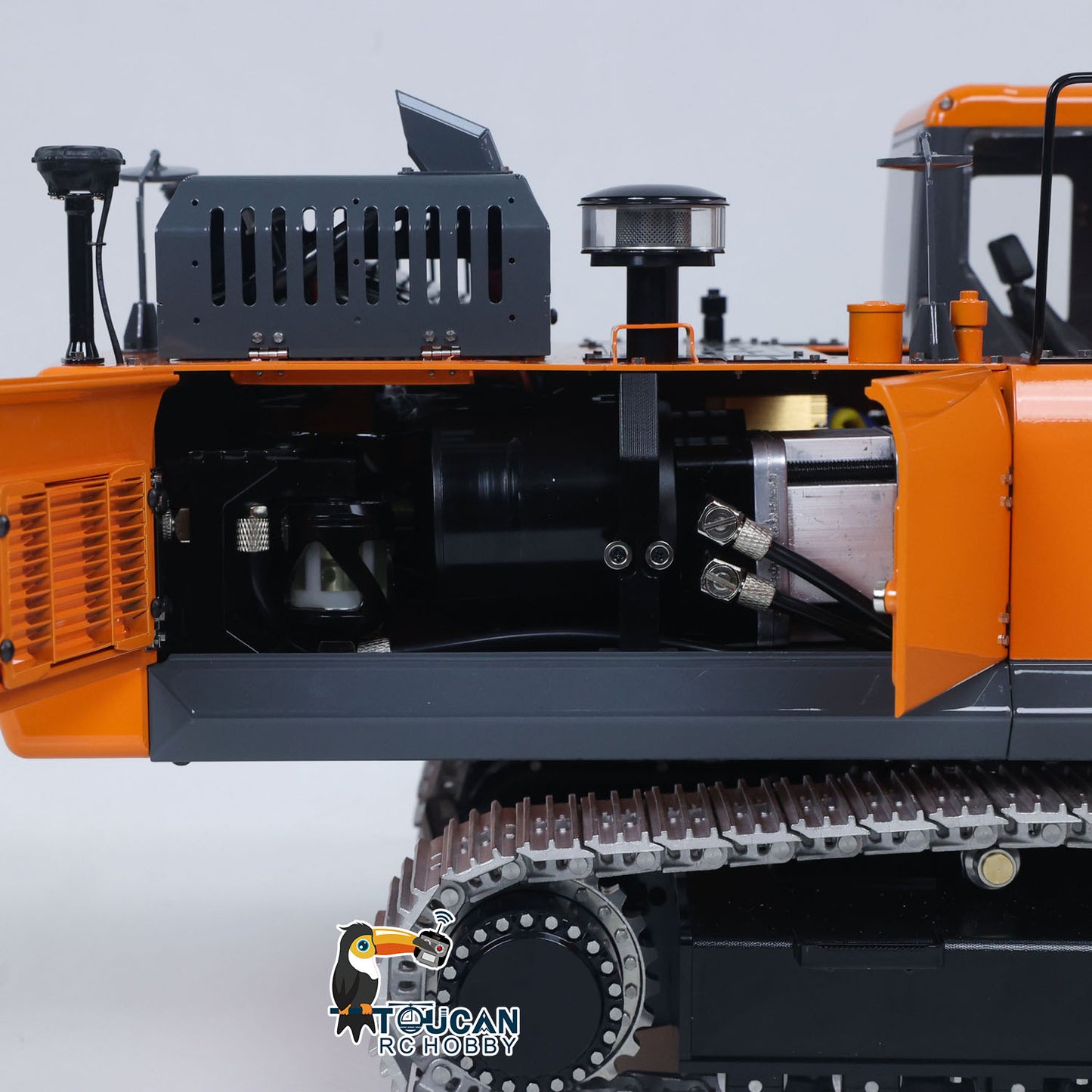 Metal LESU 1/14 Remote Control Digger Aoue DX350LC RC Hydraulic Excavator Model 3CH Valve 4MPA Pump Flysky ST8 Battery Lights