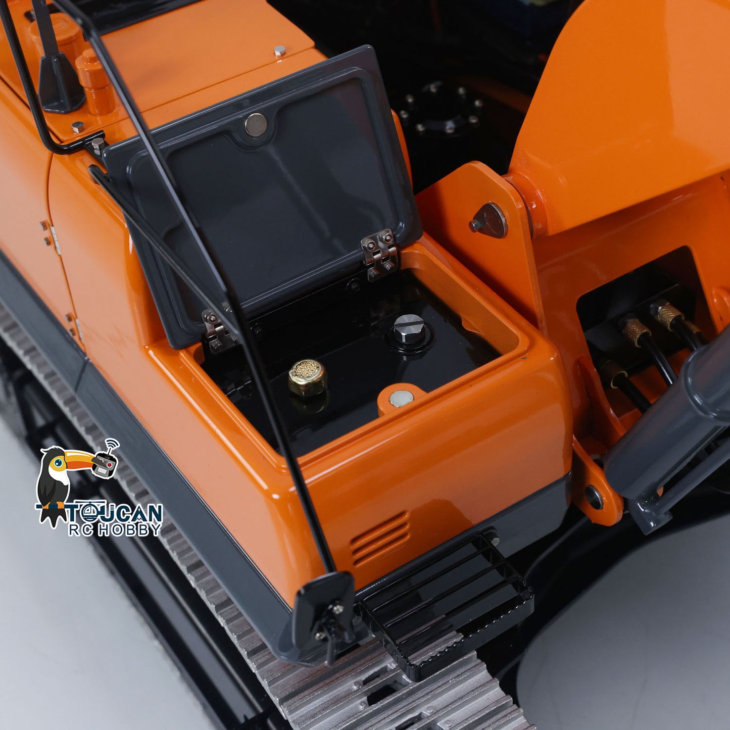 Metal LESU 1/14 Remote Control Digger Aoue DX350LC RC Hydraulic Excavator Model 3CH Valve 4MPA Pump Flysky ST8 Battery Lights