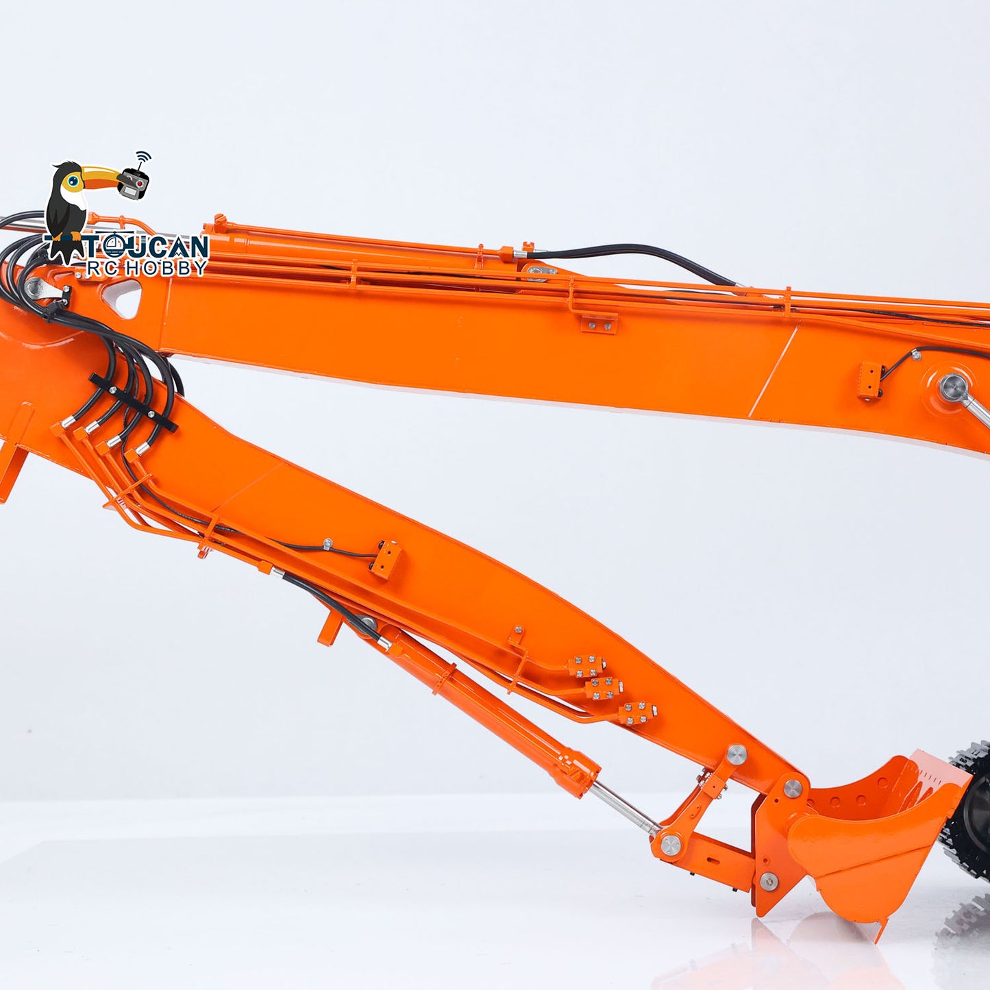LESU 1/14 Metal RC Hydraulic Excavator AOUE LR945 CNC Long Reach Digger RTR 7CH PL18EV LITE Radio Battery Light Sound Charger